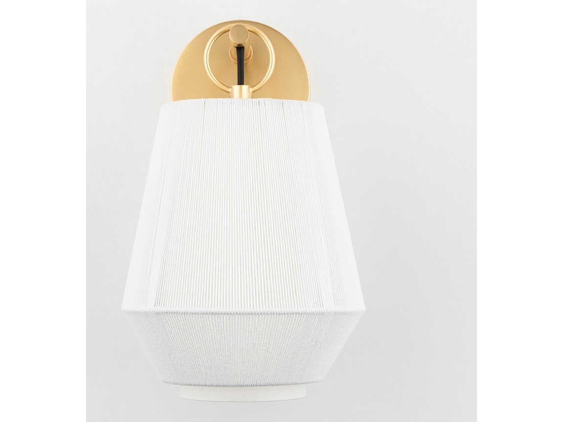 Hudson Valley Debi 1-Light Aged Brass Wall Sconce