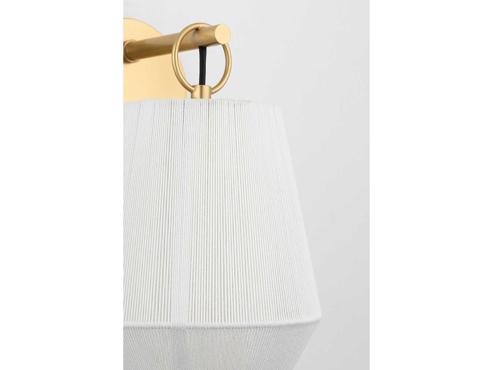 Hudson Valley Debi 1-Light Aged Brass Wall Sconce