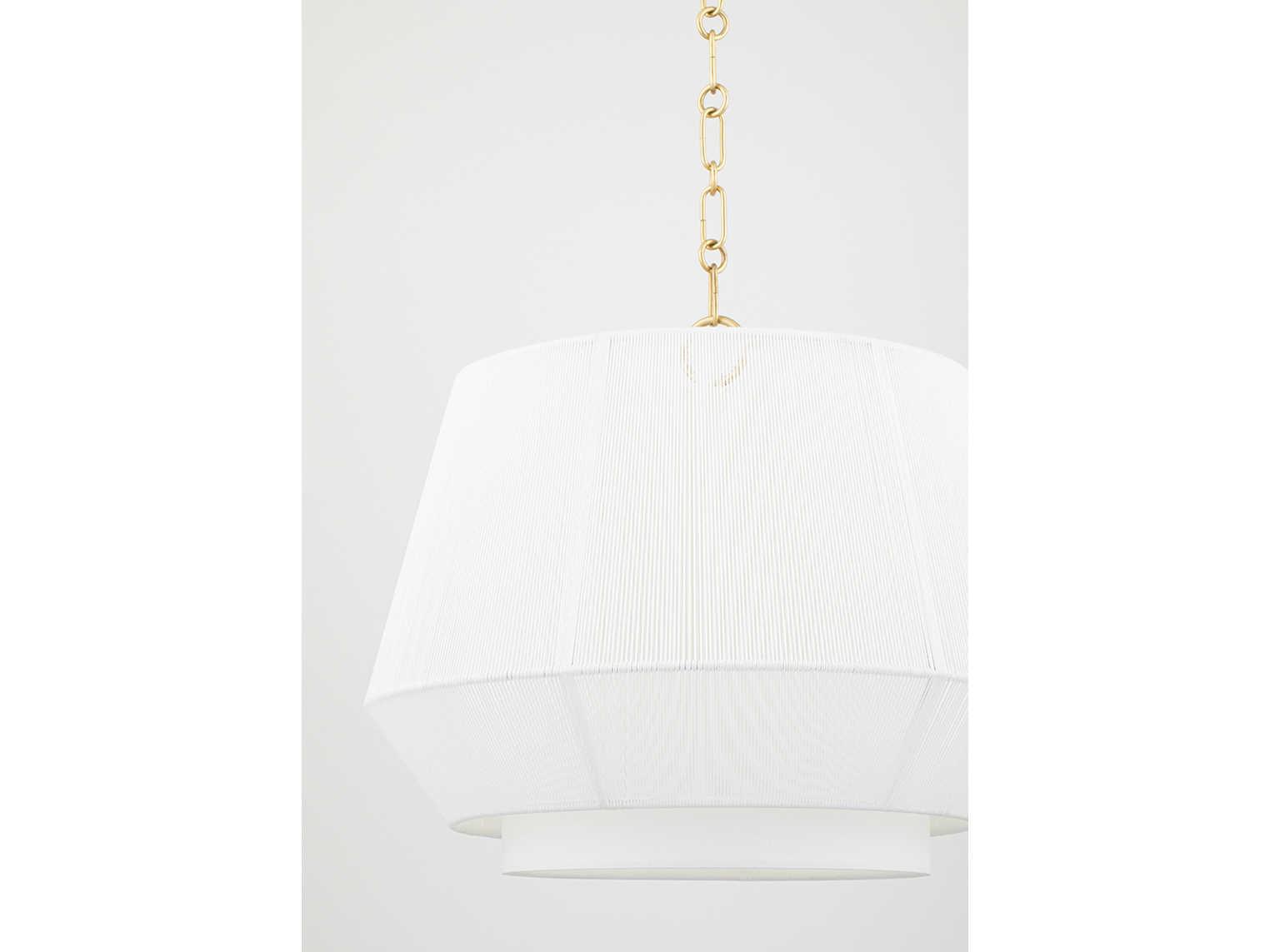 Hudson Valley Debi 1-Light Aged Brass Pendant