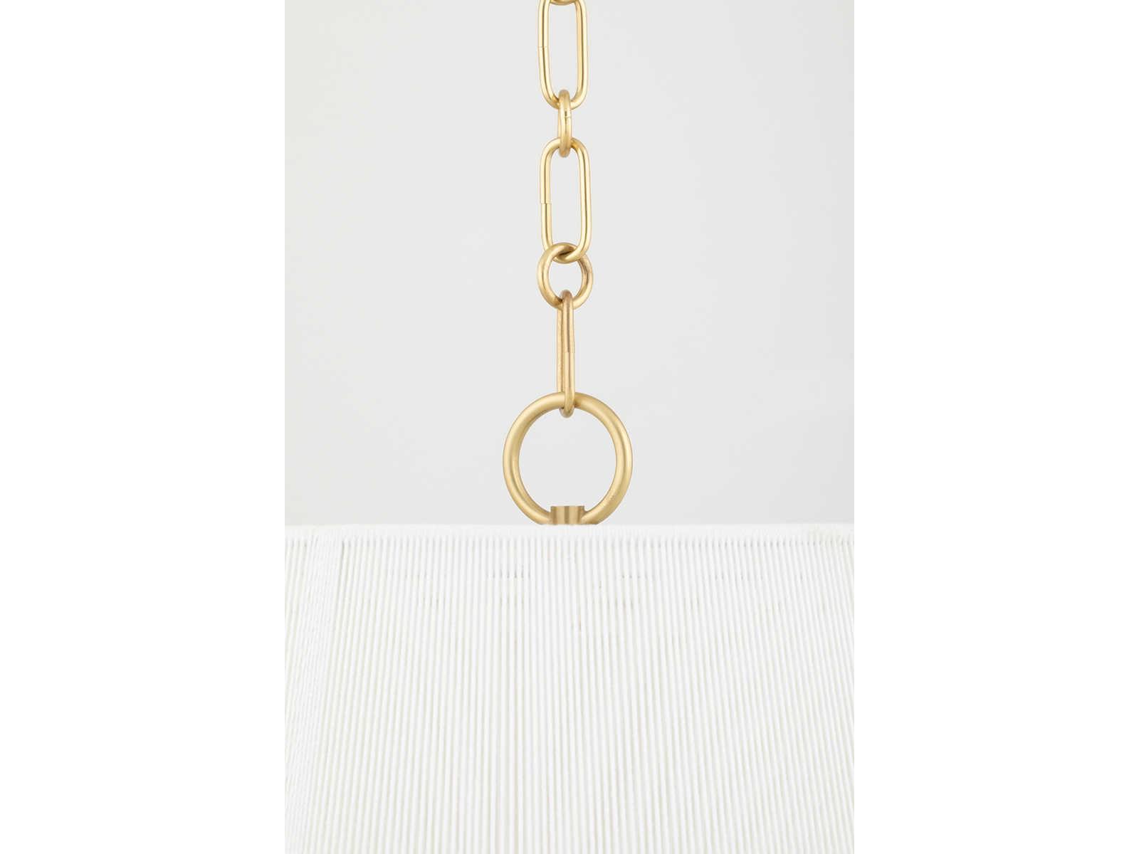 Hudson Valley Debi 1-Light Aged Brass Pendant