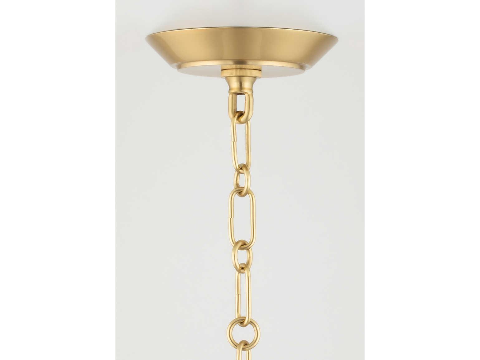 Hudson Valley Debi 1-Light Aged Brass Pendant
