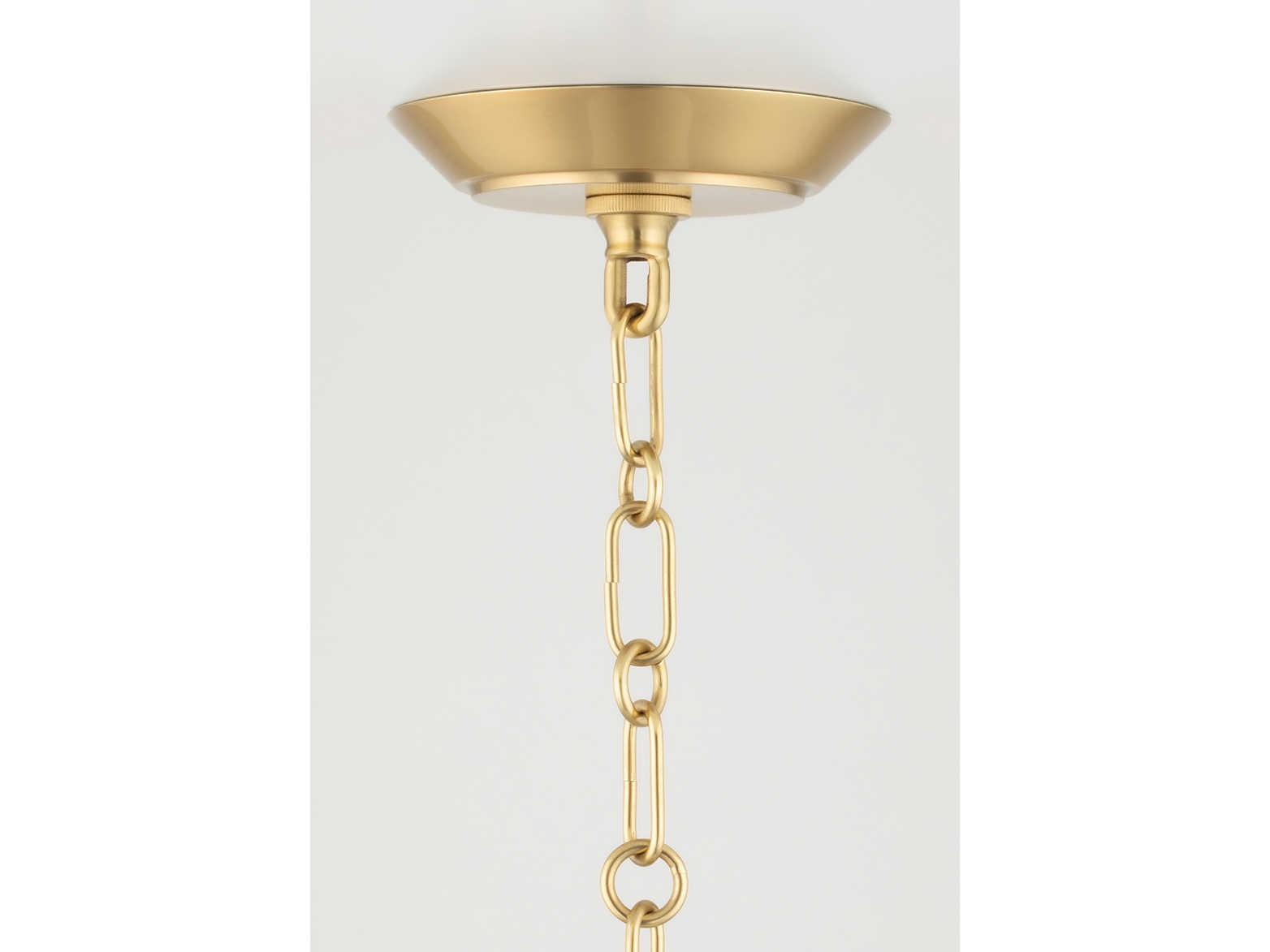 Hudson Valley Debi 4-Light Aged Brass Pendant