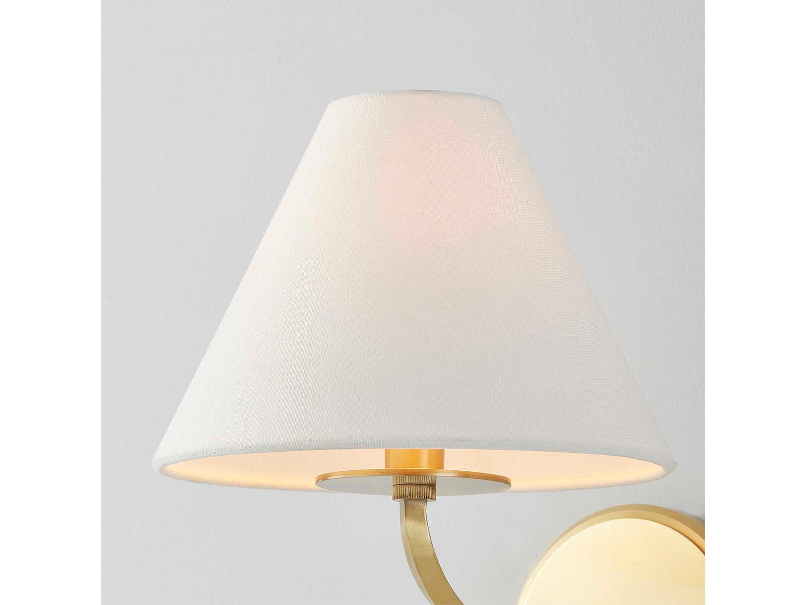 Hudson Valley Stacey 1-Light Aged Brass Wall Sconce