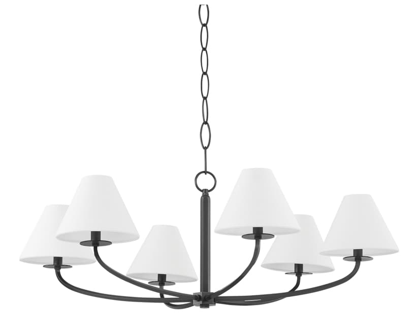Hudson Valley Stacey 6-Light Old Bronze Empire Chandelier