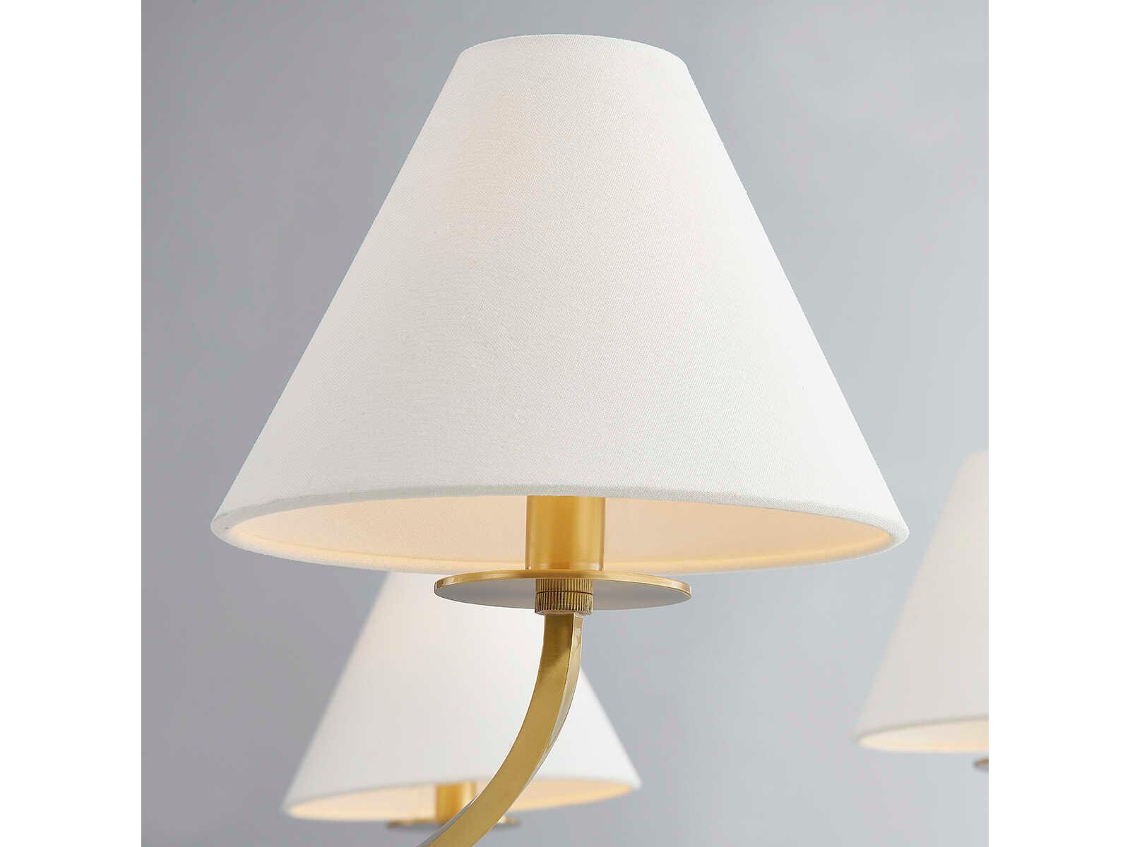 Hudson Valley Stacey 8-Light Aged Brass Empire Chandelier