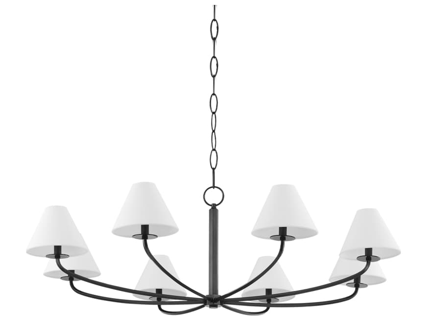 Hudson Valley Stacey 8-Light Old Bronze Empire Chandelier