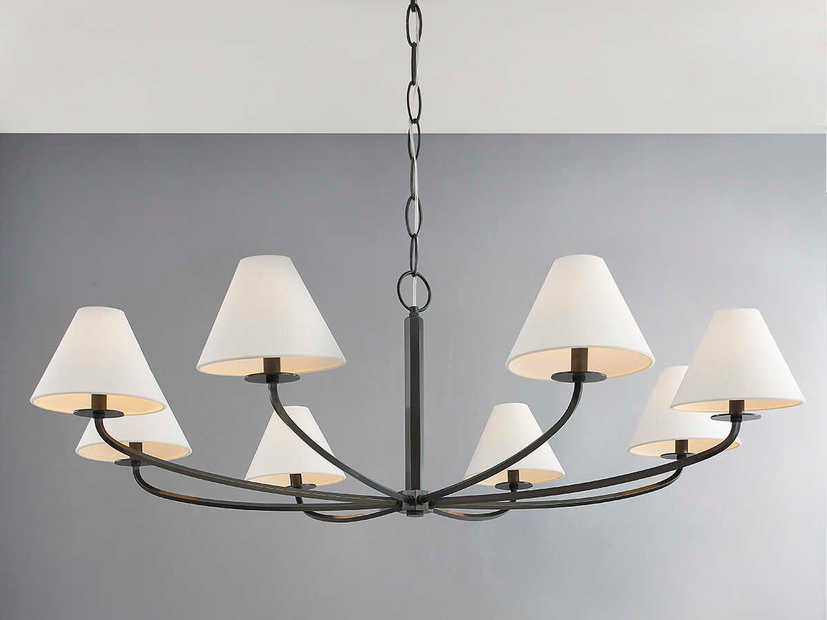 Hudson Valley Stacey 8-Light Old Bronze Empire Chandelier