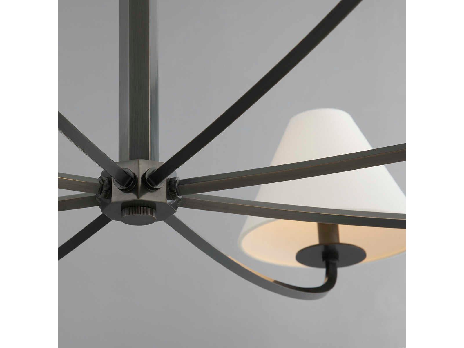 Hudson Valley Stacey 8-Light Old Bronze Empire Chandelier