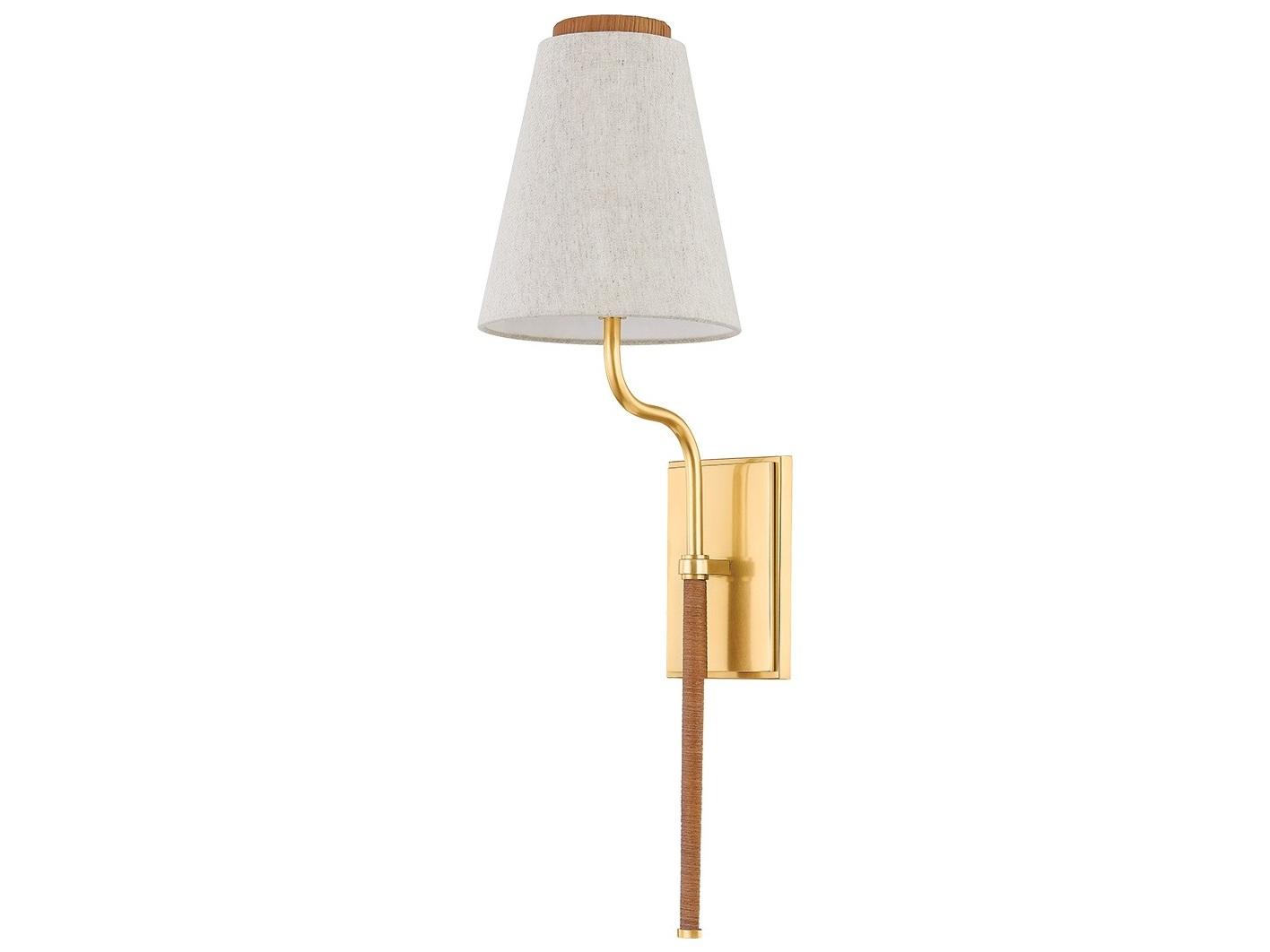 Hudson Valley Sullivan 1-Light Aged Brass Wall Sconce