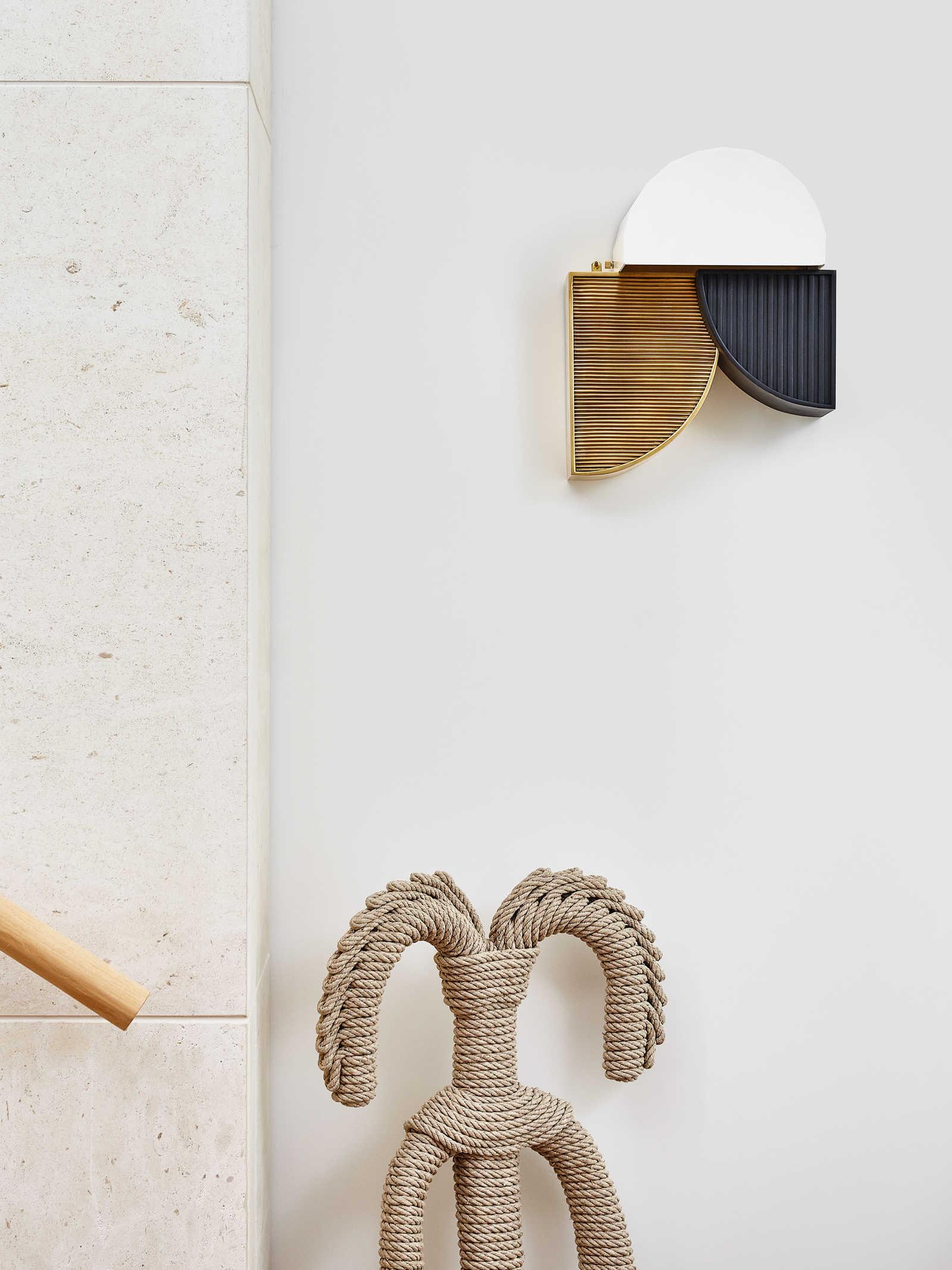 Hudson Valley Construct 2-Light Aged Brass LED Wall Sconce