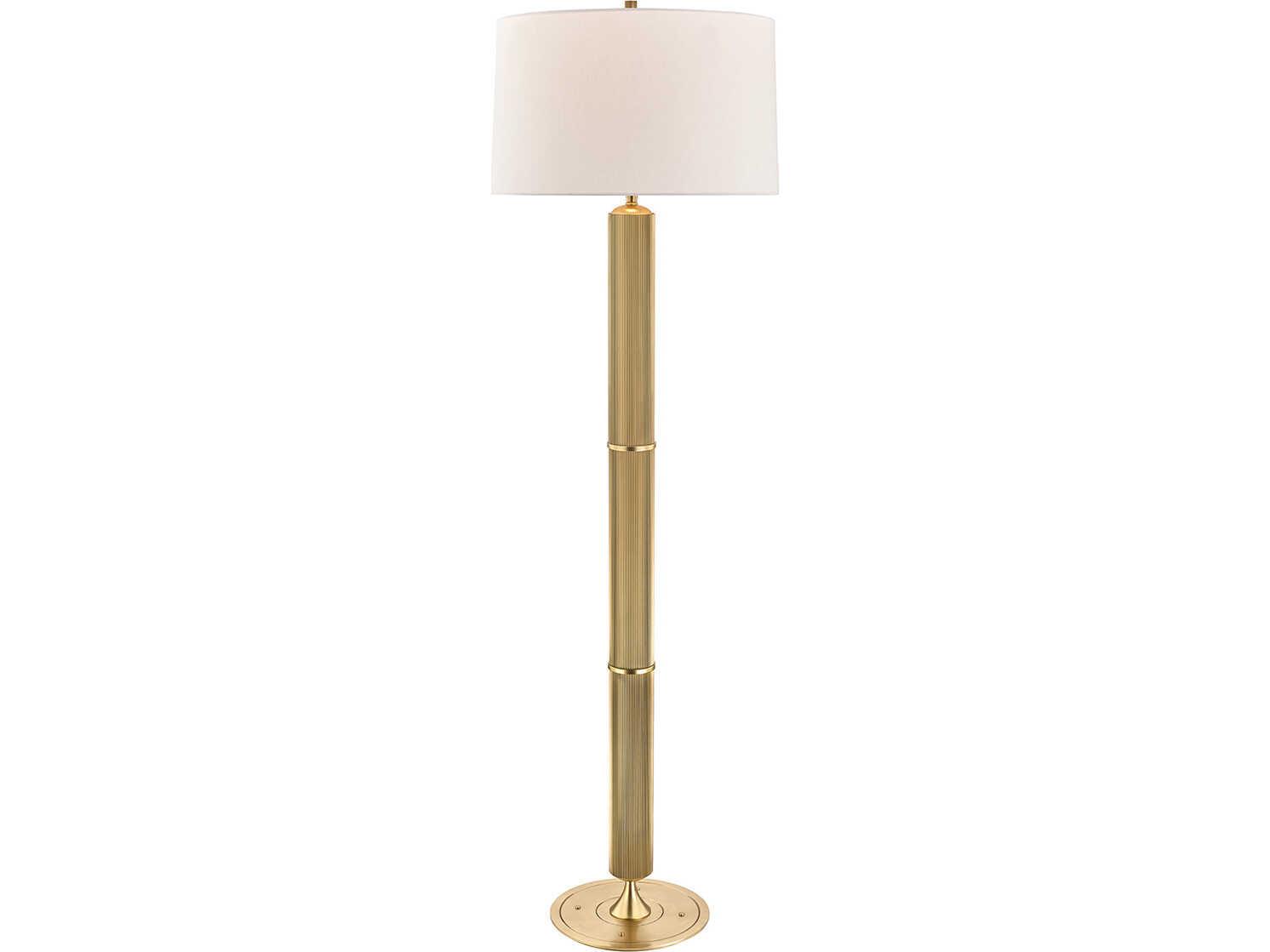 Hudson Valley Tompkins Aged Brass Floor Lamp