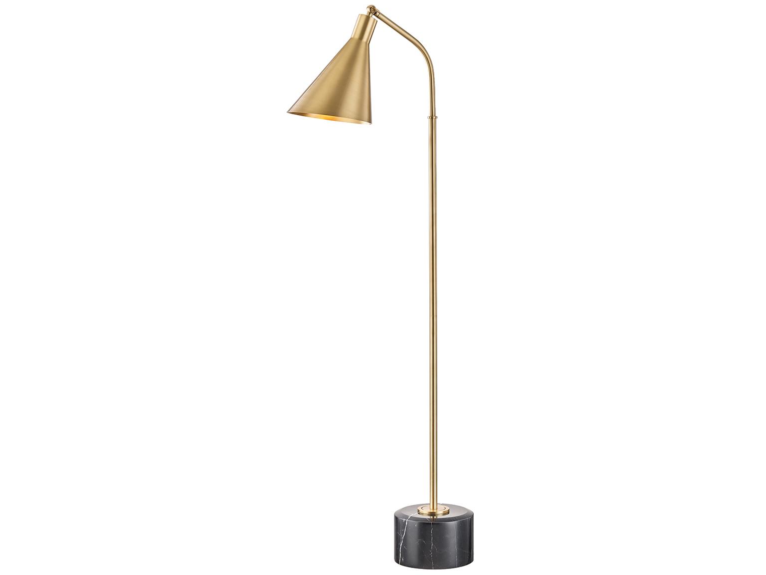 Hudson Valley Stanton Aged Brass Metal Floor Lamp