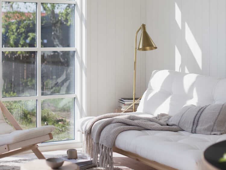 Hudson Valley Stanton Aged Brass Metal Floor Lamp