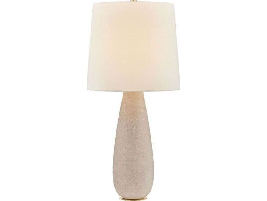 Hudson Valley Neelytown Aged Brass Ceramic Textured Edgecomb Buffet Lamp