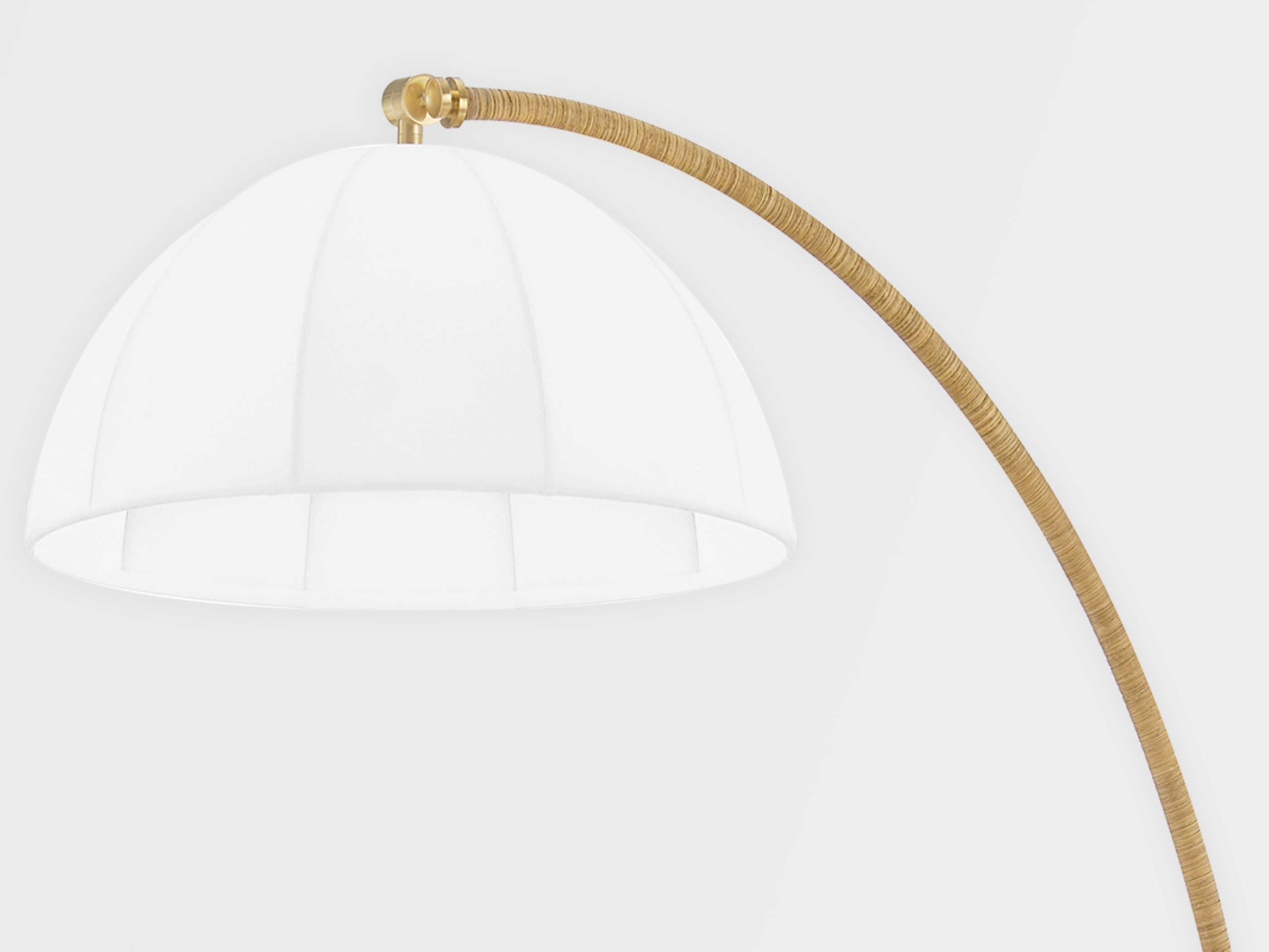 Hudson Valley Montague Aged Brass Floor Lamp