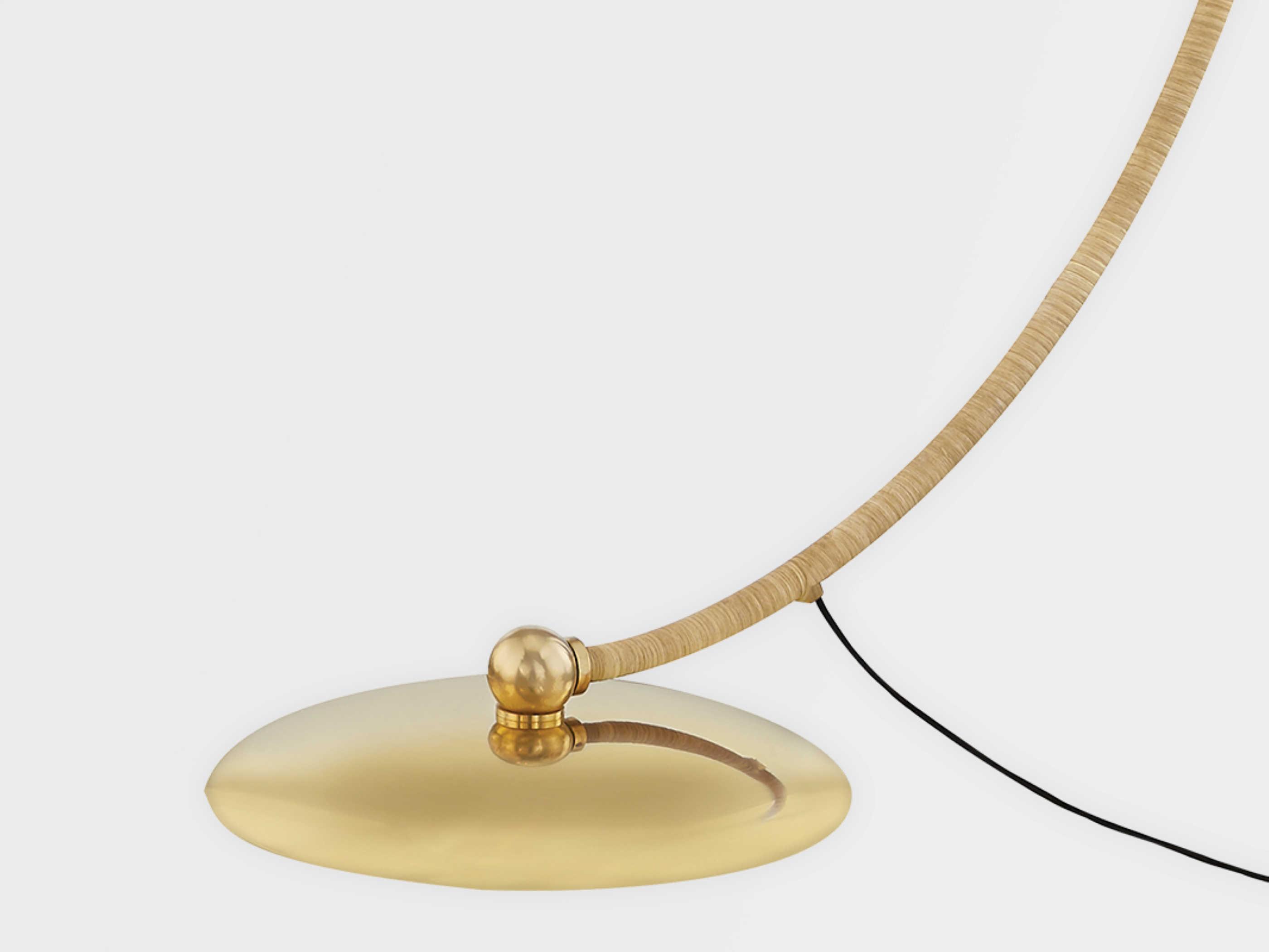 Hudson Valley Montague Aged Brass Floor Lamp