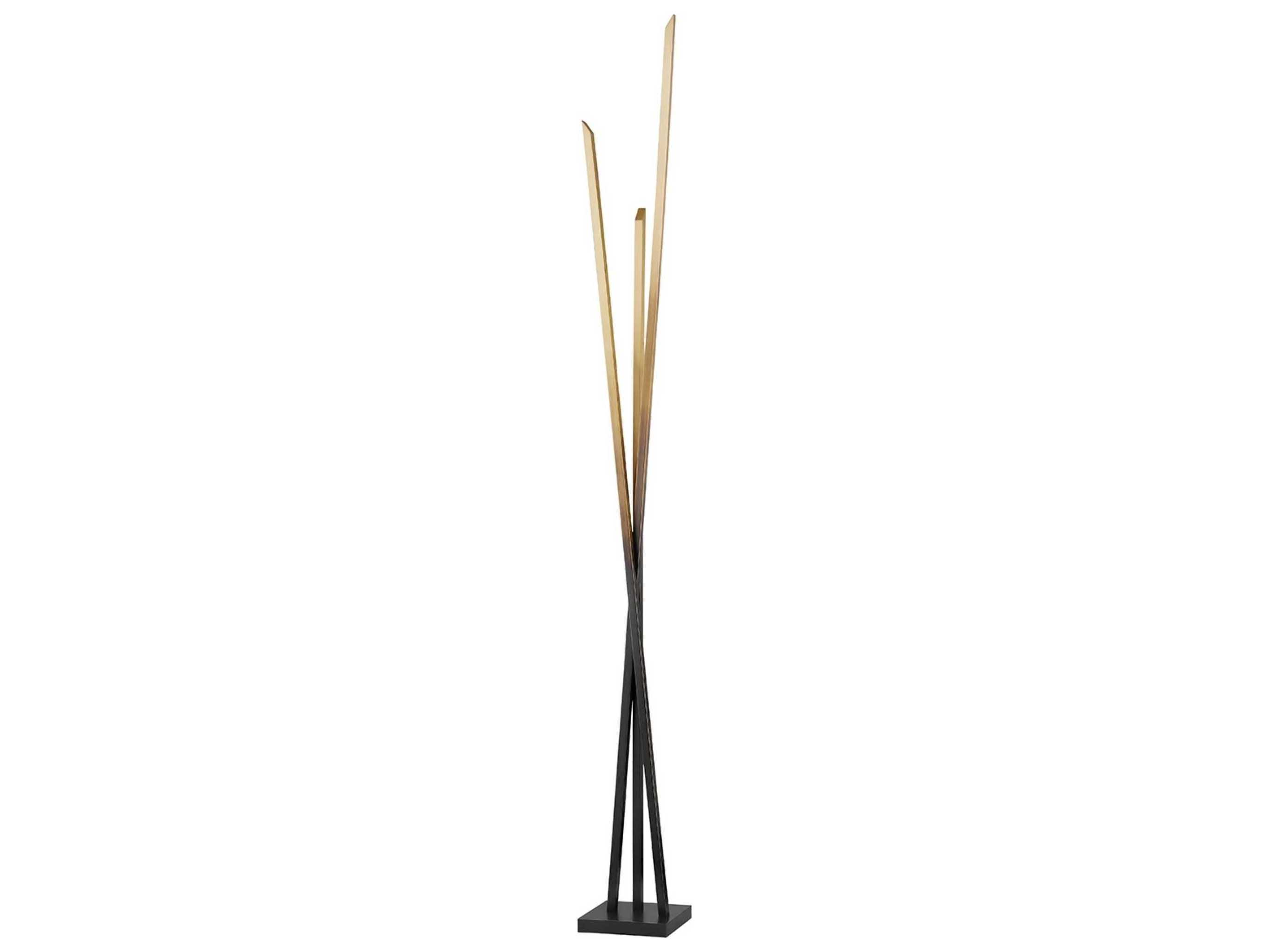 Hudson Valley Gansevoort Gradient Brass LED Floor Lamp