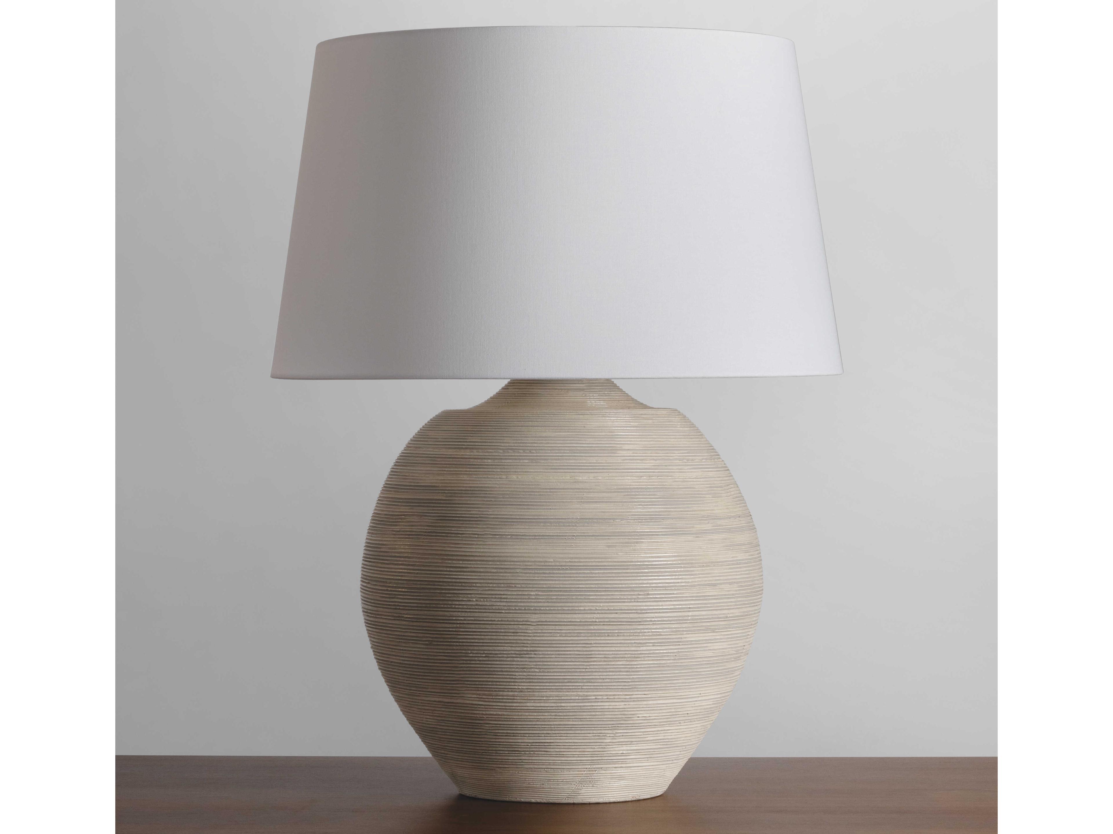 Hudson Valley Kitchawan Aged Brass Ceramic Artisan Cream White Linen Brown Buffet Lamp