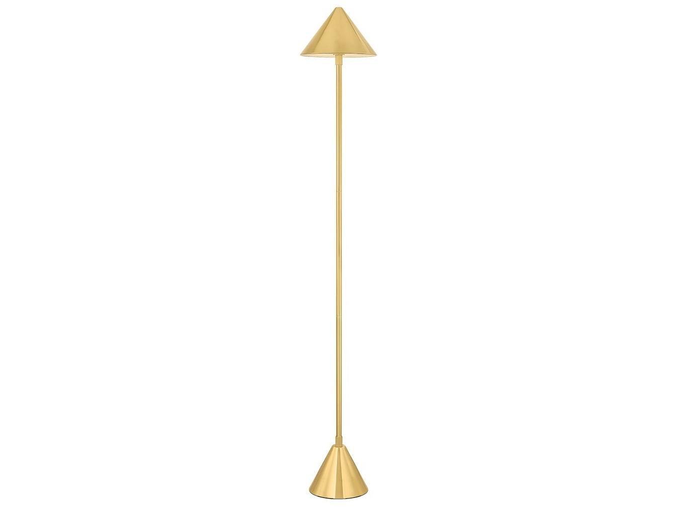 Hudson Valley Salma Aged Brass White Acrylic Floor Lamp
