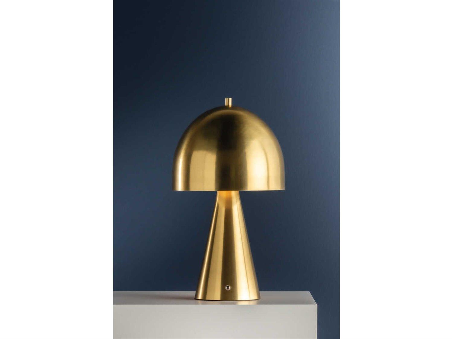 Hudson Valley Hopkinton Aged Brass Metal Table Lamp