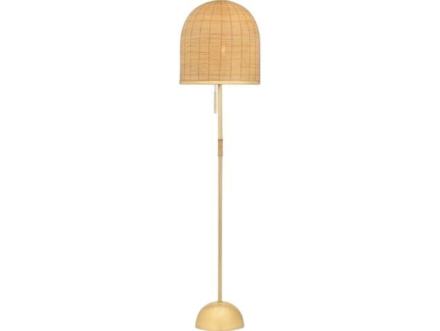 Hudson Valley Darfield Aged Brass Floor Lamp