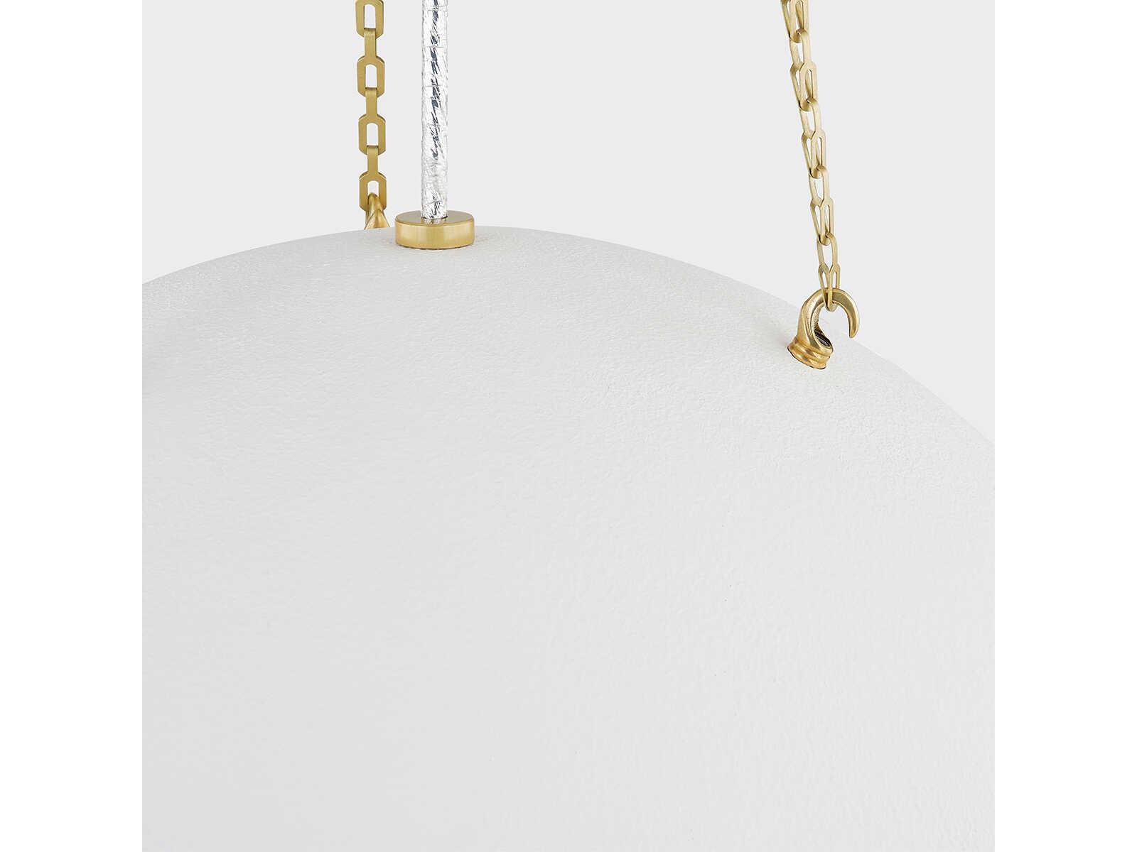 Hudson Valley Chiswick 3-Light Aged Brass Dome Pendant