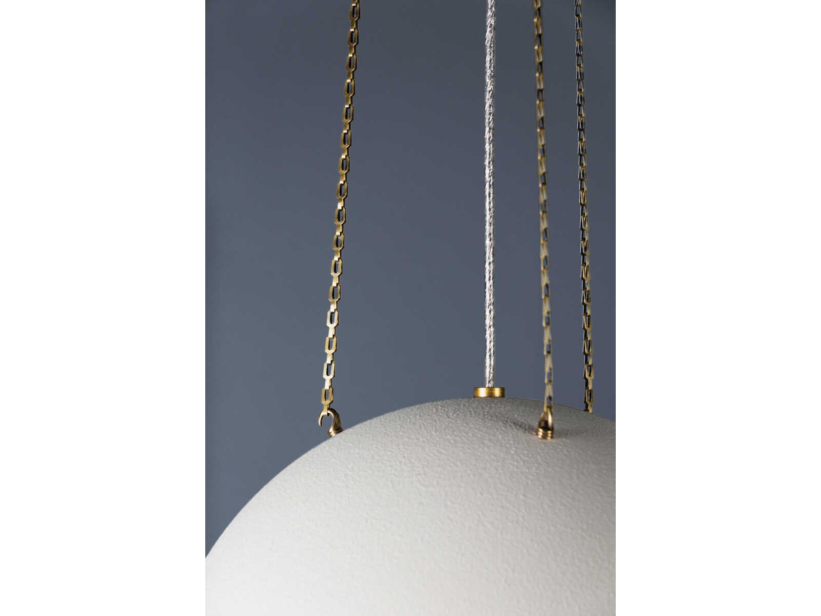 Hudson Valley Chiswick 3-Light Aged Brass Dome Pendant