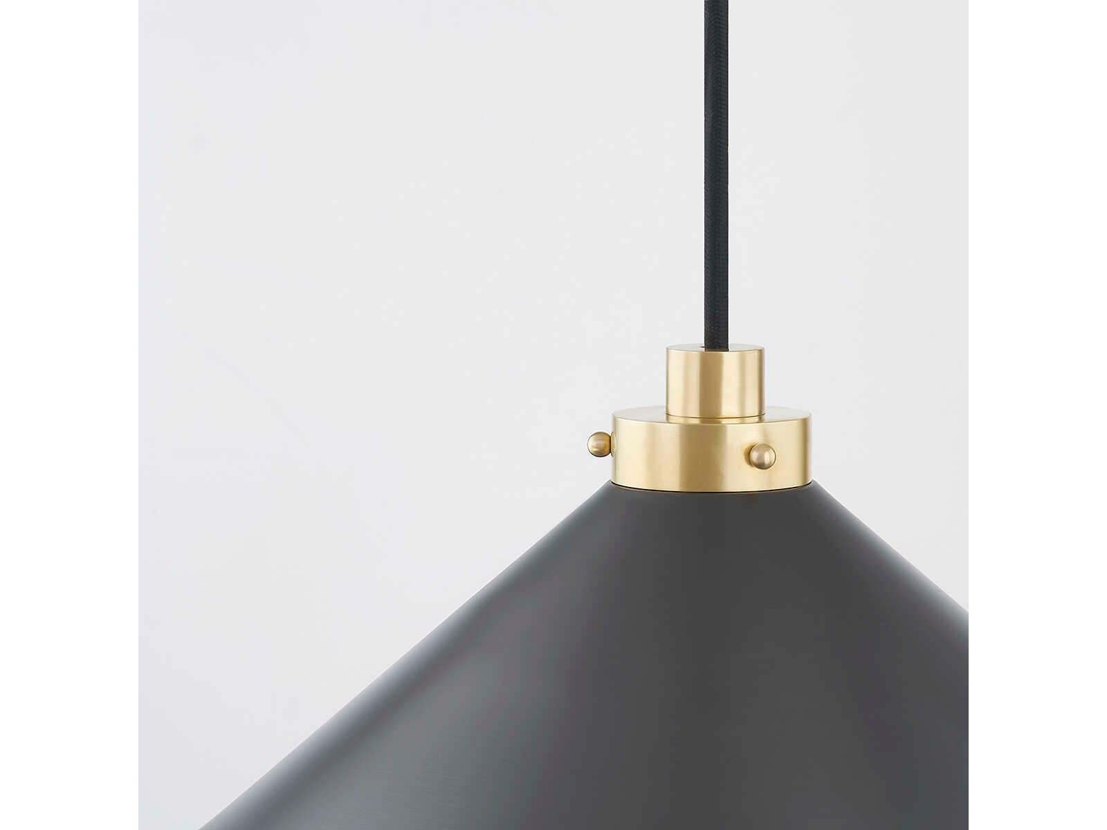 Hudson Valley Clivedon 1-Light Aged Brass Mini Pendant