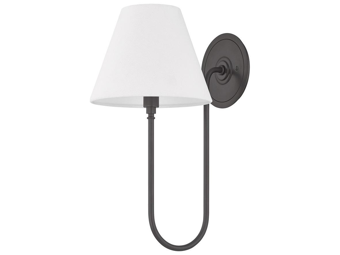 Hudson Valley Hawthorne 1-Light Distressed Bronze Wall Sconce