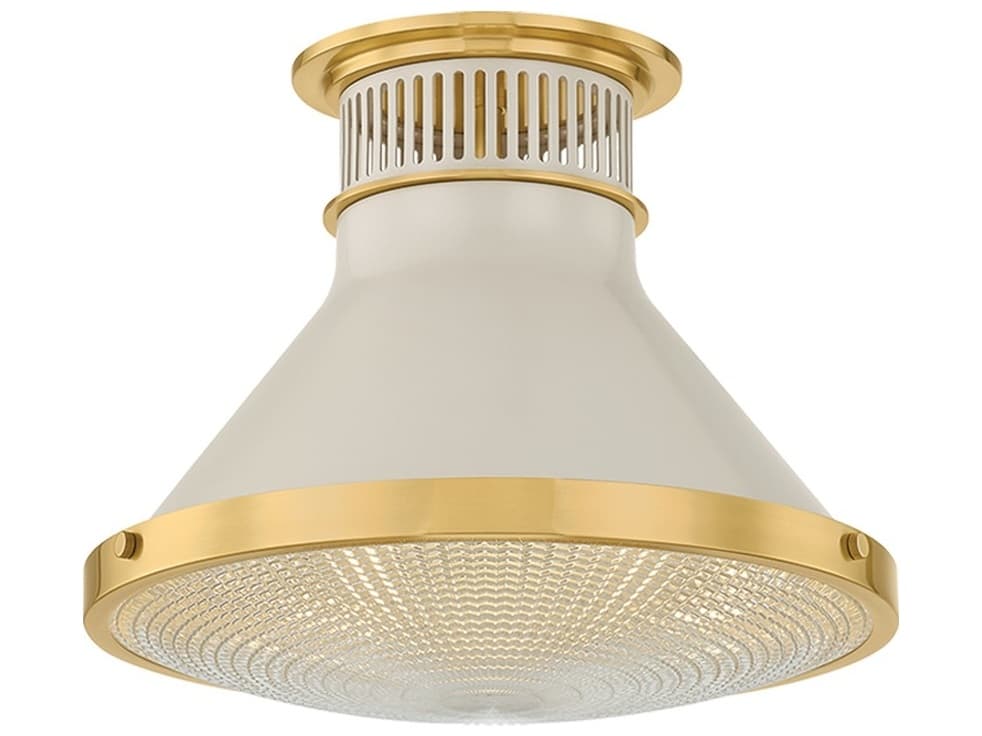 Hudson Valley Highclere 1-Light Off White Flush Mount