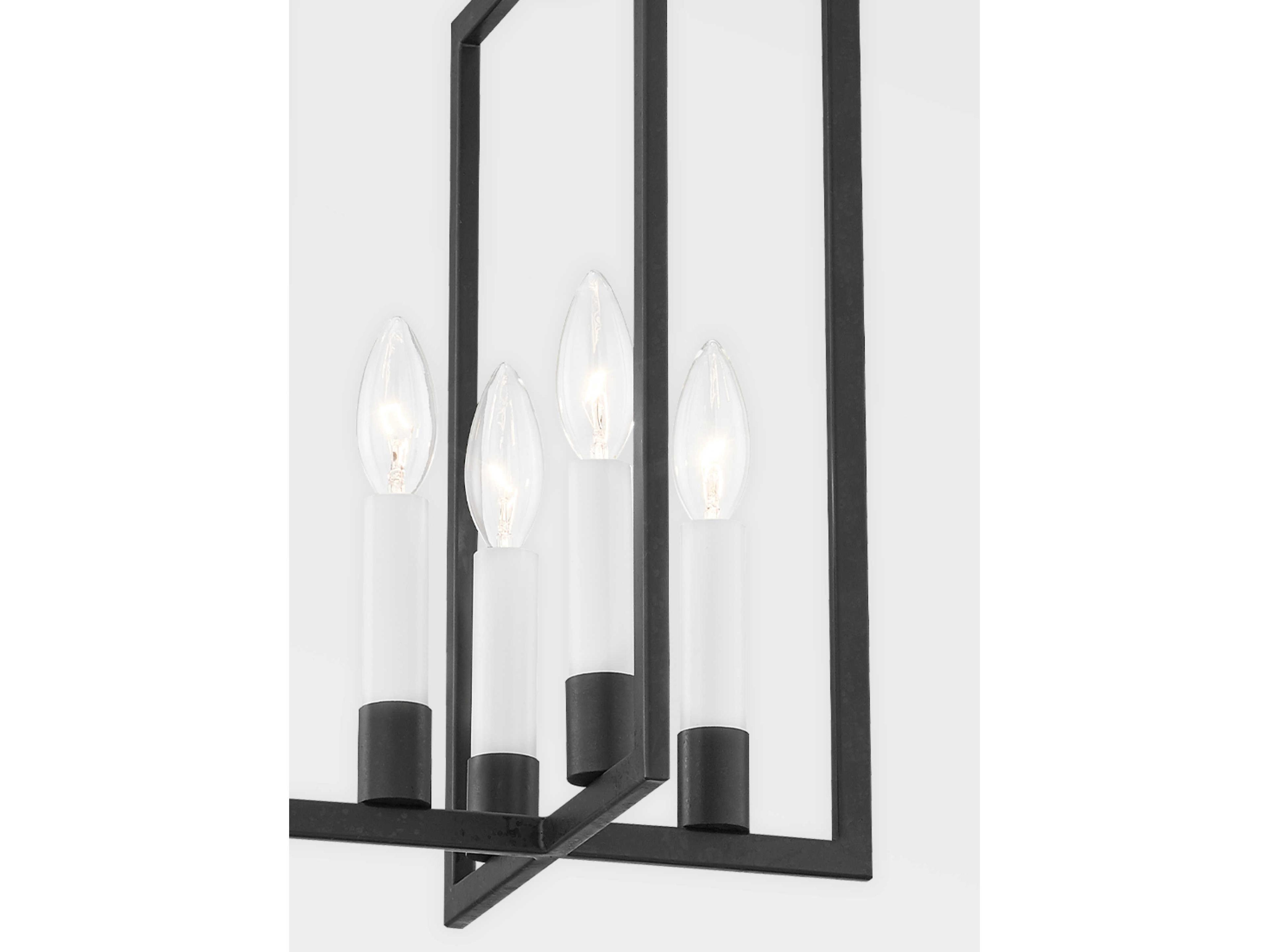 Hudson Valley Middleborough 4-Light Aged Iron Black Mini Pendant