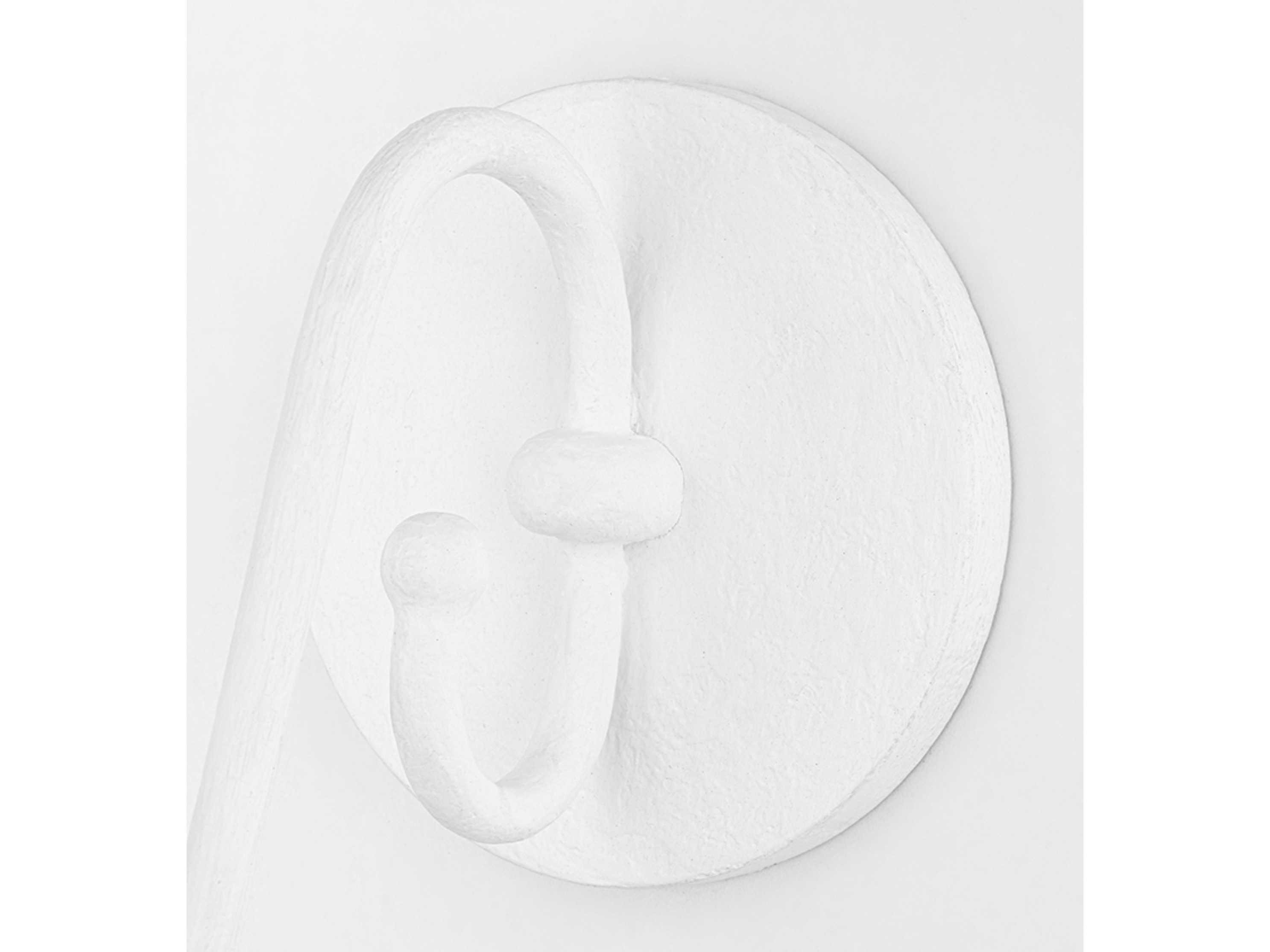 Hudson Valley Windsor 1-Light White Plaster Wall Sconce