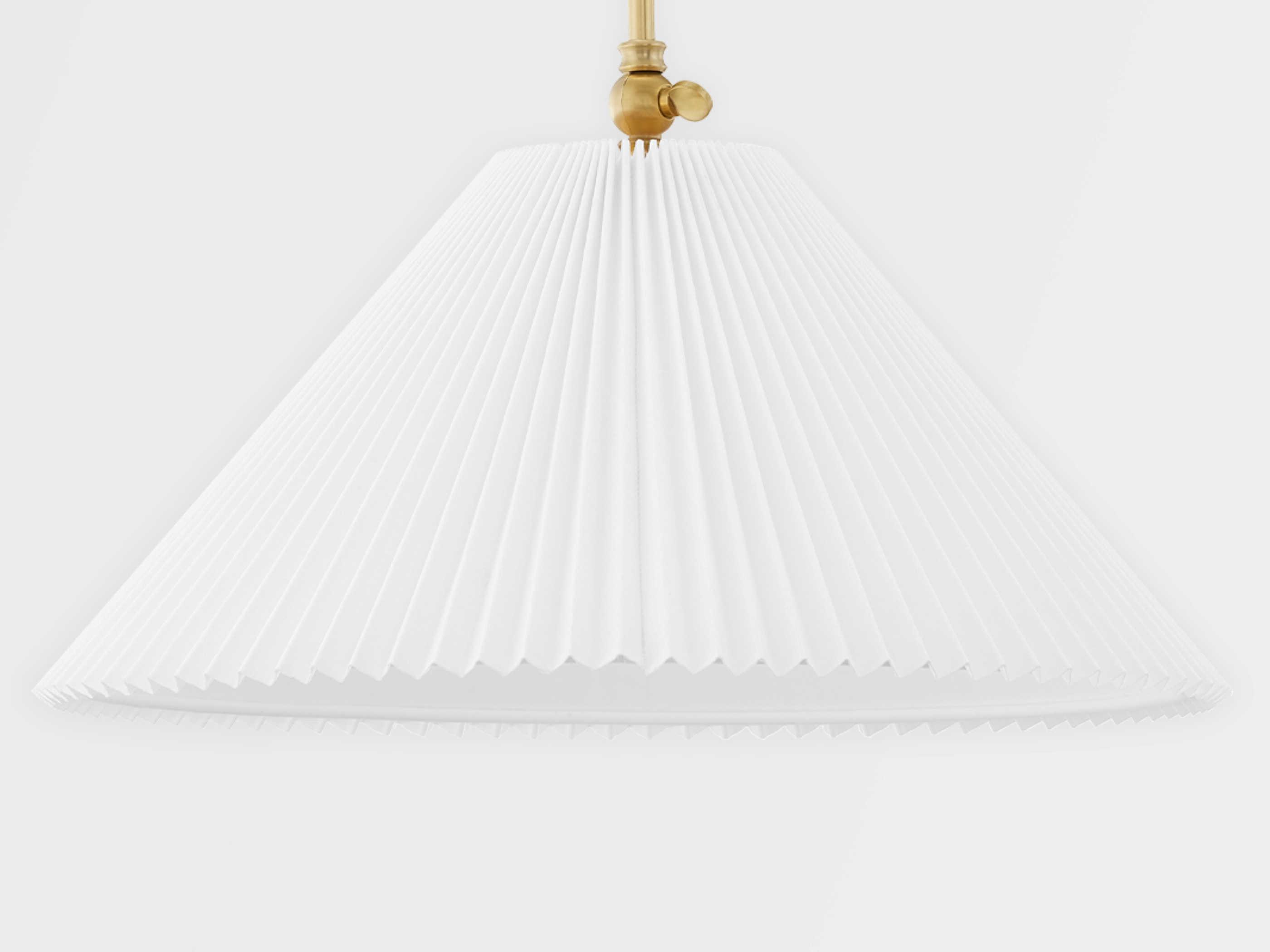 Hudson Valley Dorset 1-Light Aged Brass Opal Shiny Glass Wall Sconce