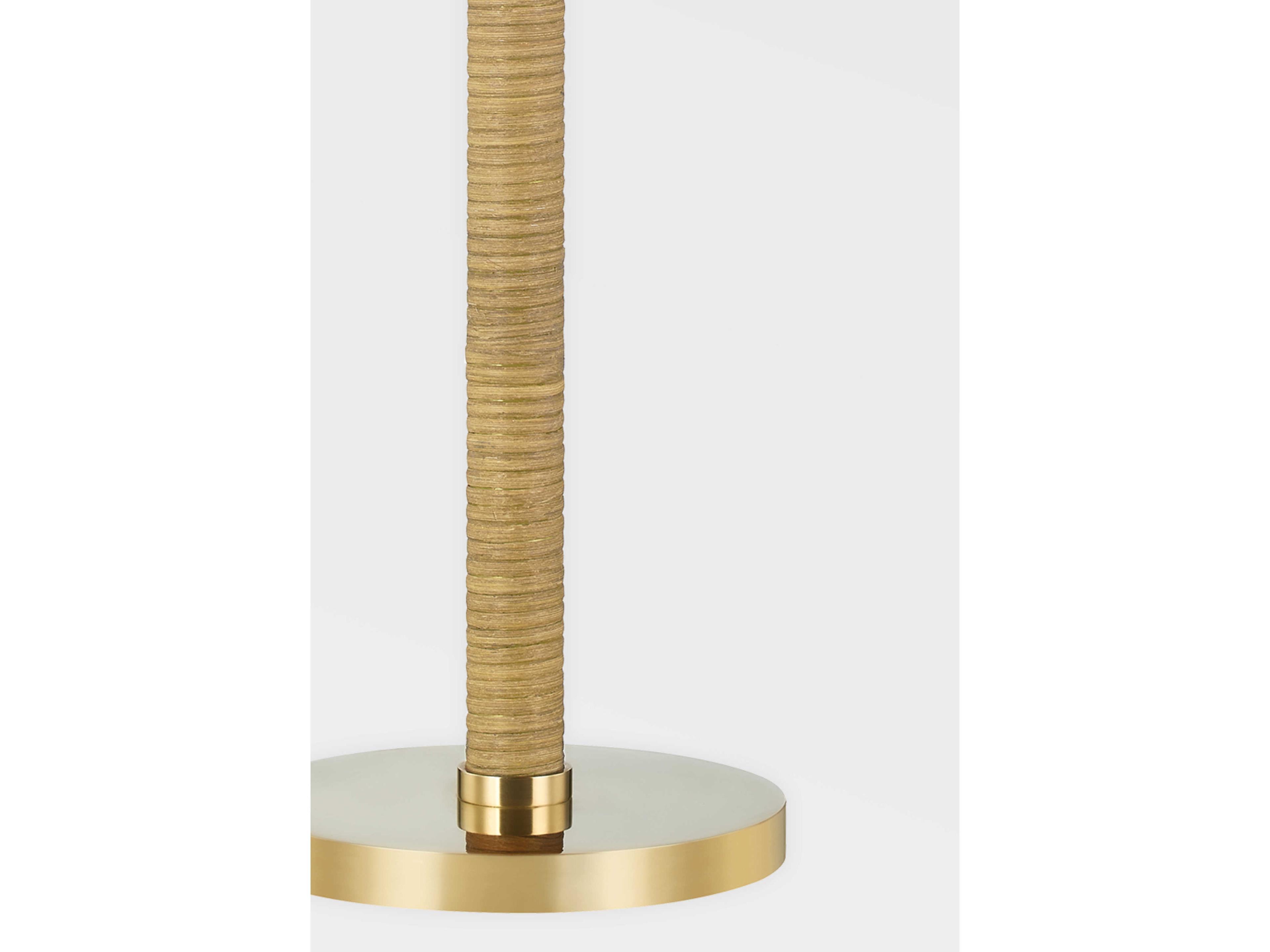 Hudson Valley Dorset Aged Brass Cream Buffet Lamp