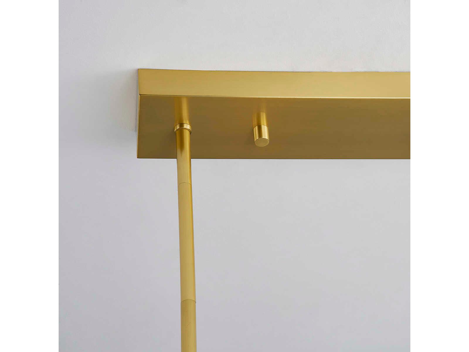 Hudson Valley Griston 10-Light Aged Brass Glass LED Round Island Pendant