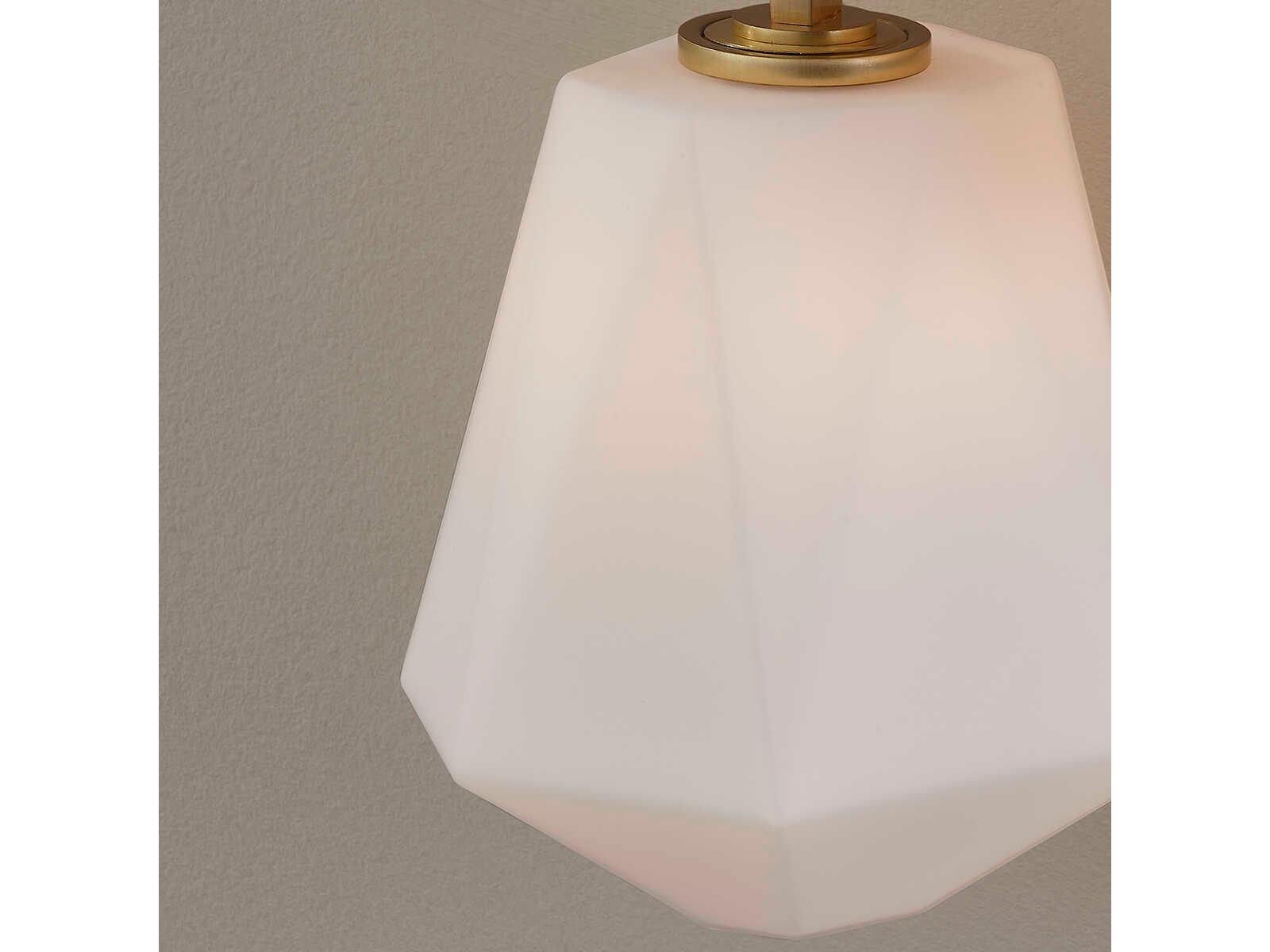 Hudson Valley Tring 4-Light Aged Brass White Glass LED Wall Sconce