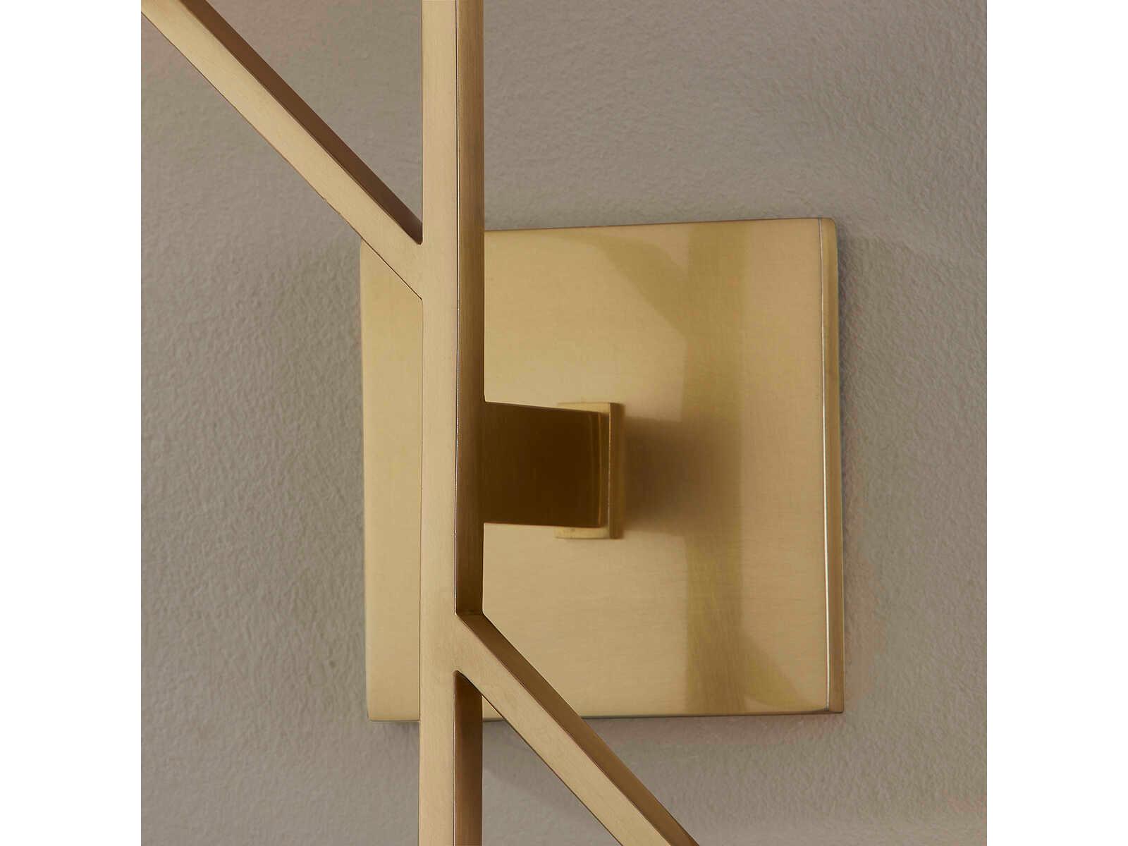 Hudson Valley Tring 4-Light Aged Brass White Glass LED Wall Sconce