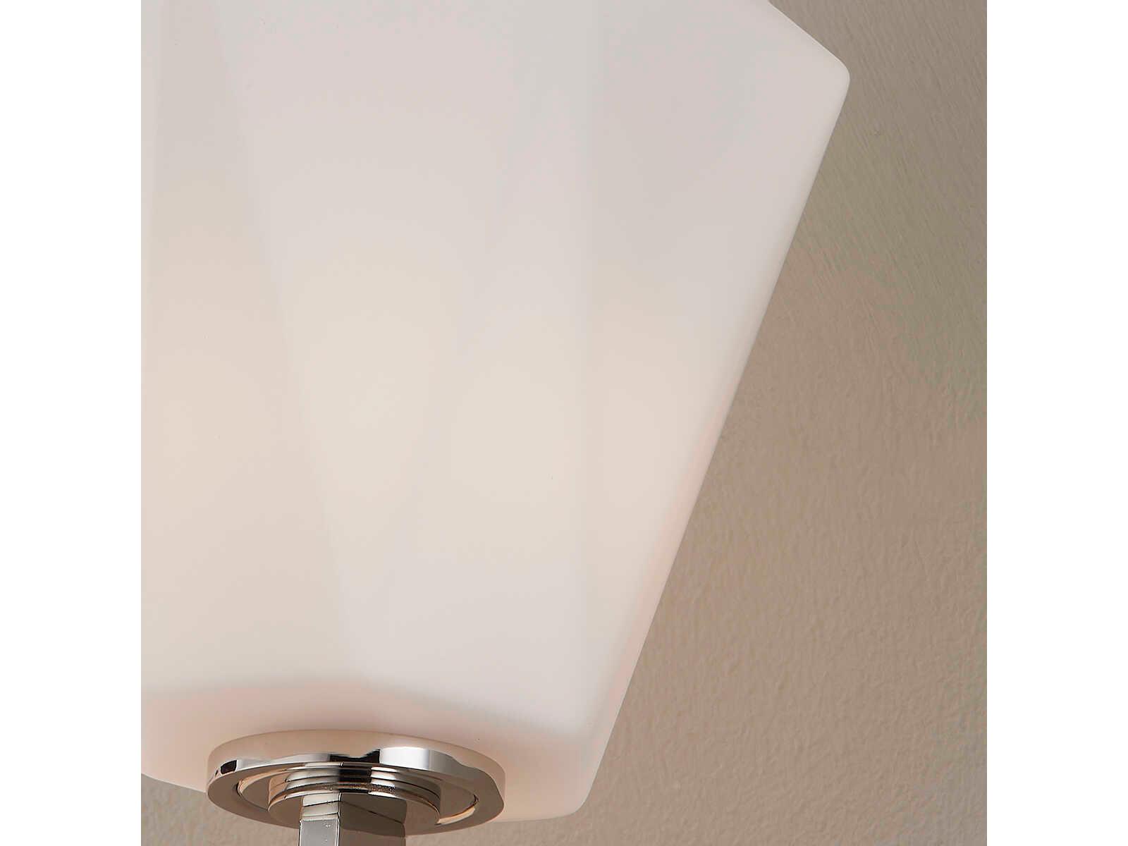 Hudson Valley Tring 4-Light Polished Nickel White Glass LED Wall Sconce