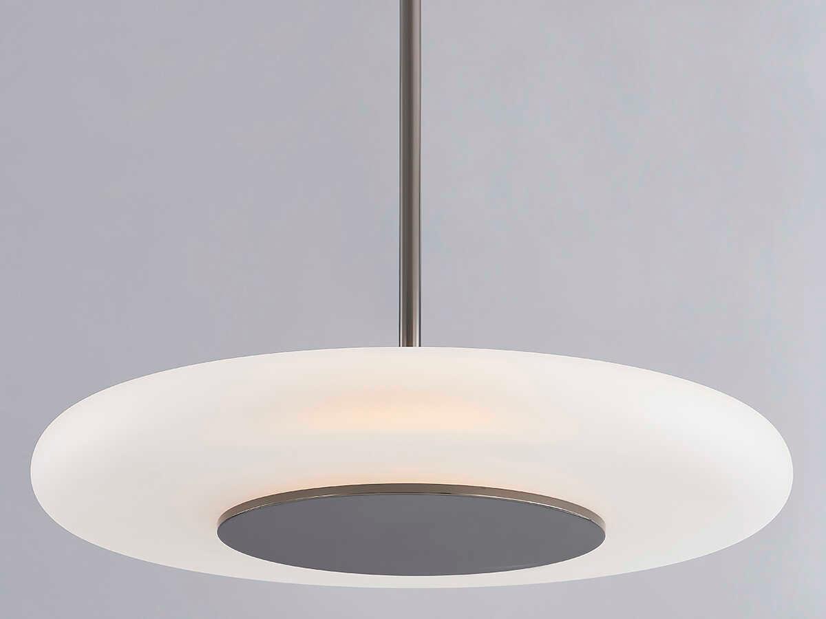 Hudson Valley Blyford 1-Light Black Nickel Glass LED Round Pendant