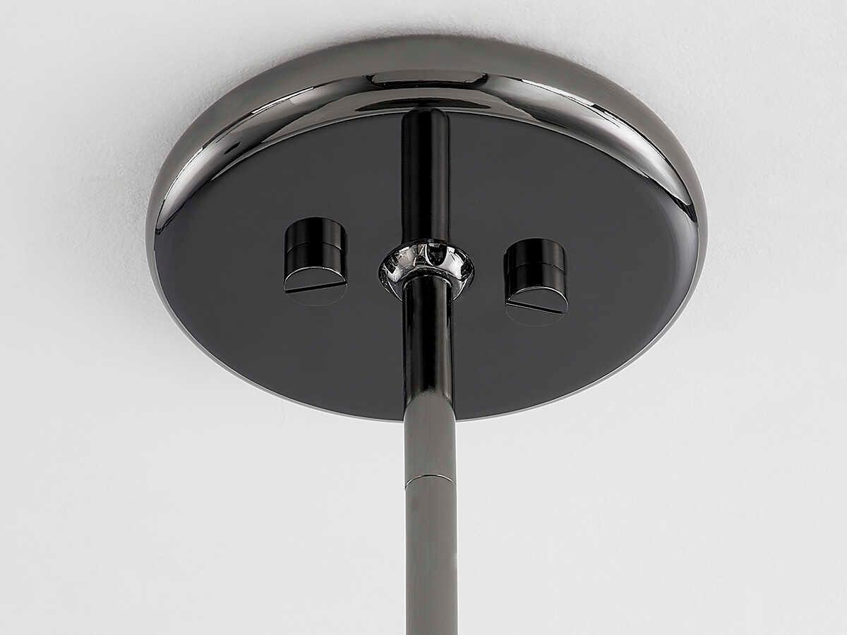 Hudson Valley Blyford 1-Light Black Nickel Glass LED Round Pendant