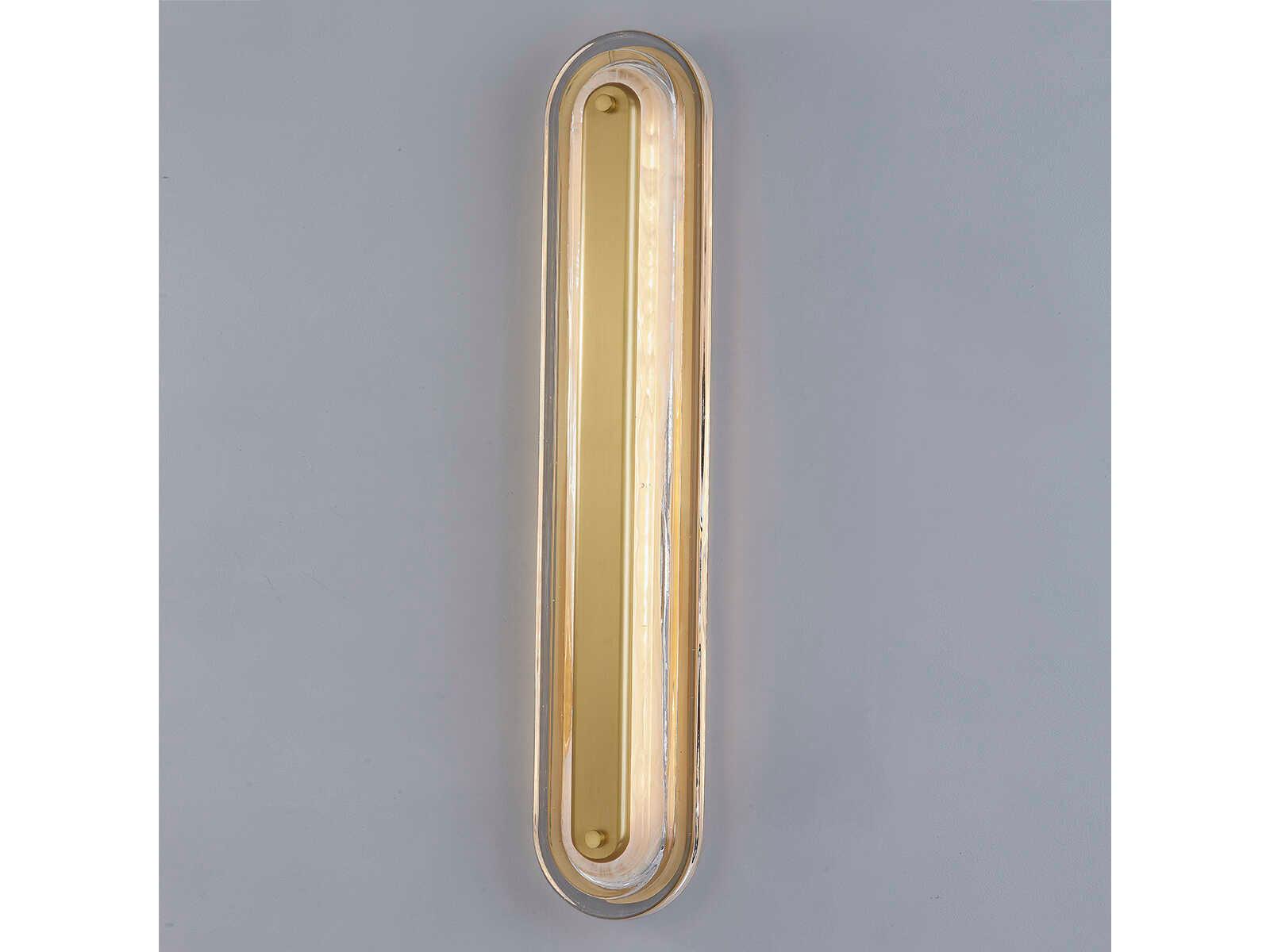 Hudson Valley Litton 1-Light Aged Brass LED Vanity Light