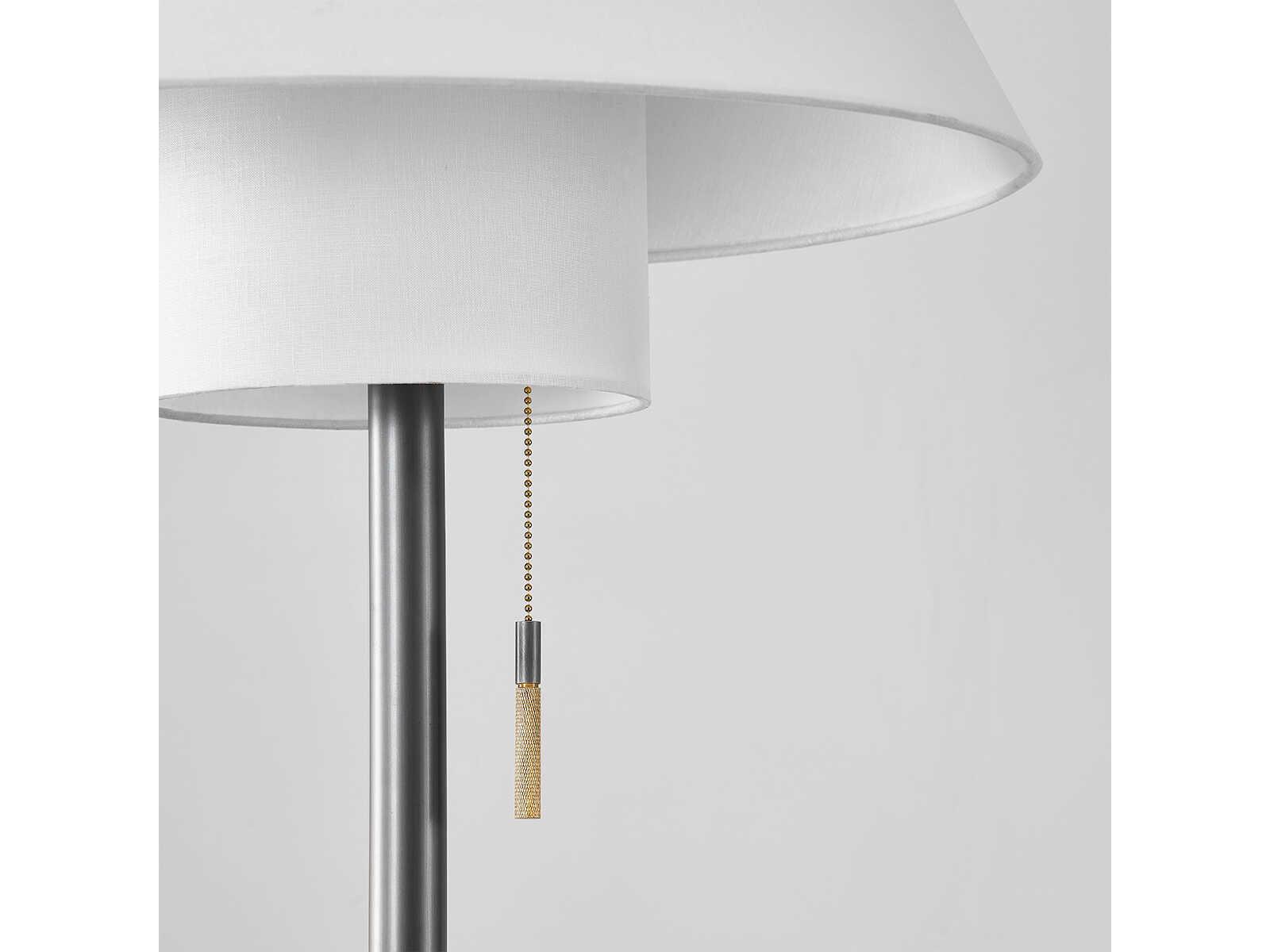 Hudson Valley Glenmoore Aged Brass Distressed Bronze Black Floor Lamp