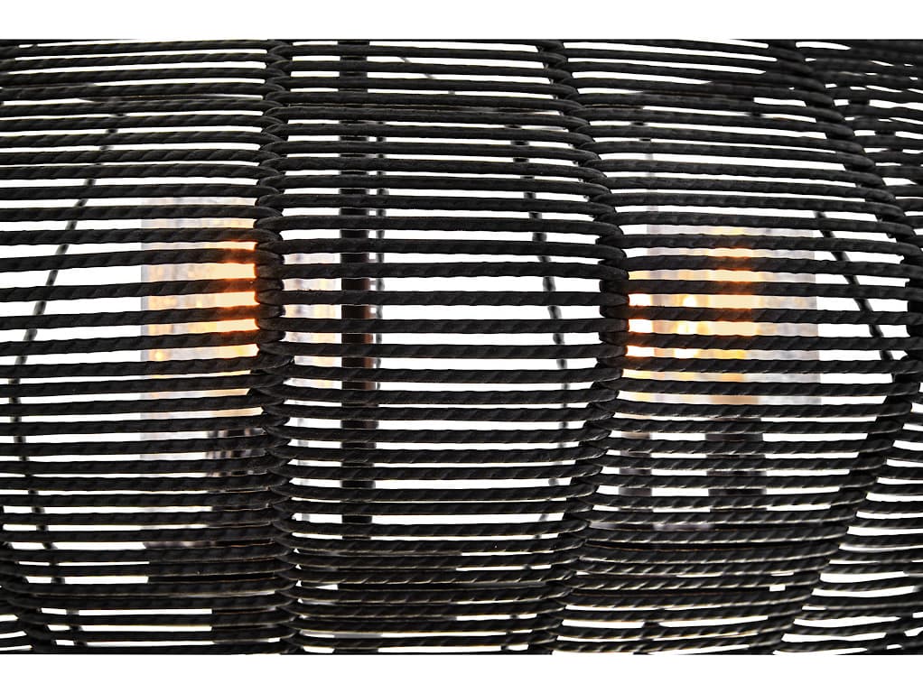 Hinkley Luca 5-Light Black Candelabra Geometric Chandelier