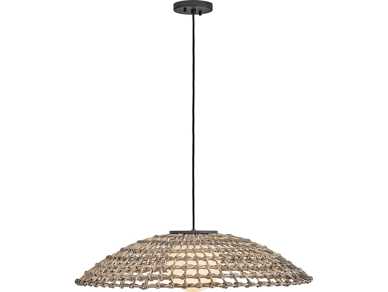 Hinkley Open Air 1-Light Black Dome Pendant