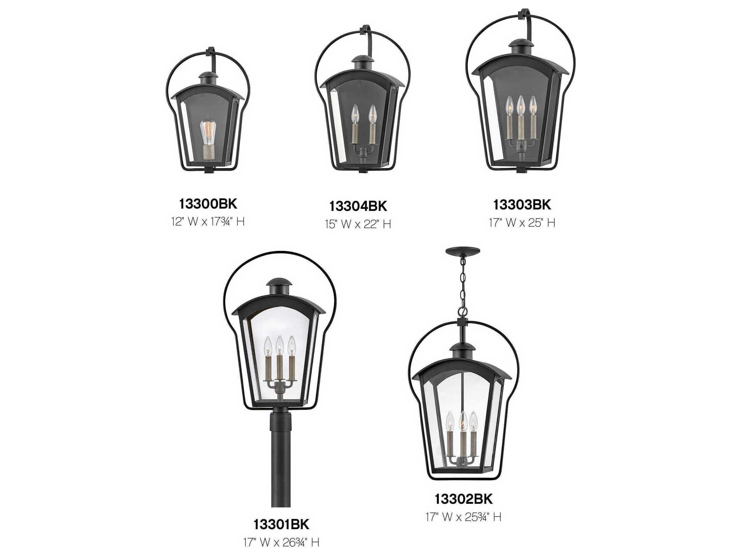 Hinkley Yale 3 - Light Outdoor Wall Light