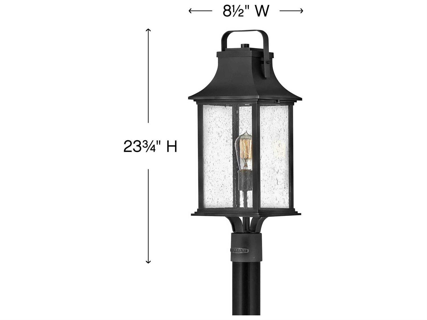 Hinkley Grant 1 Outdoor Post Light