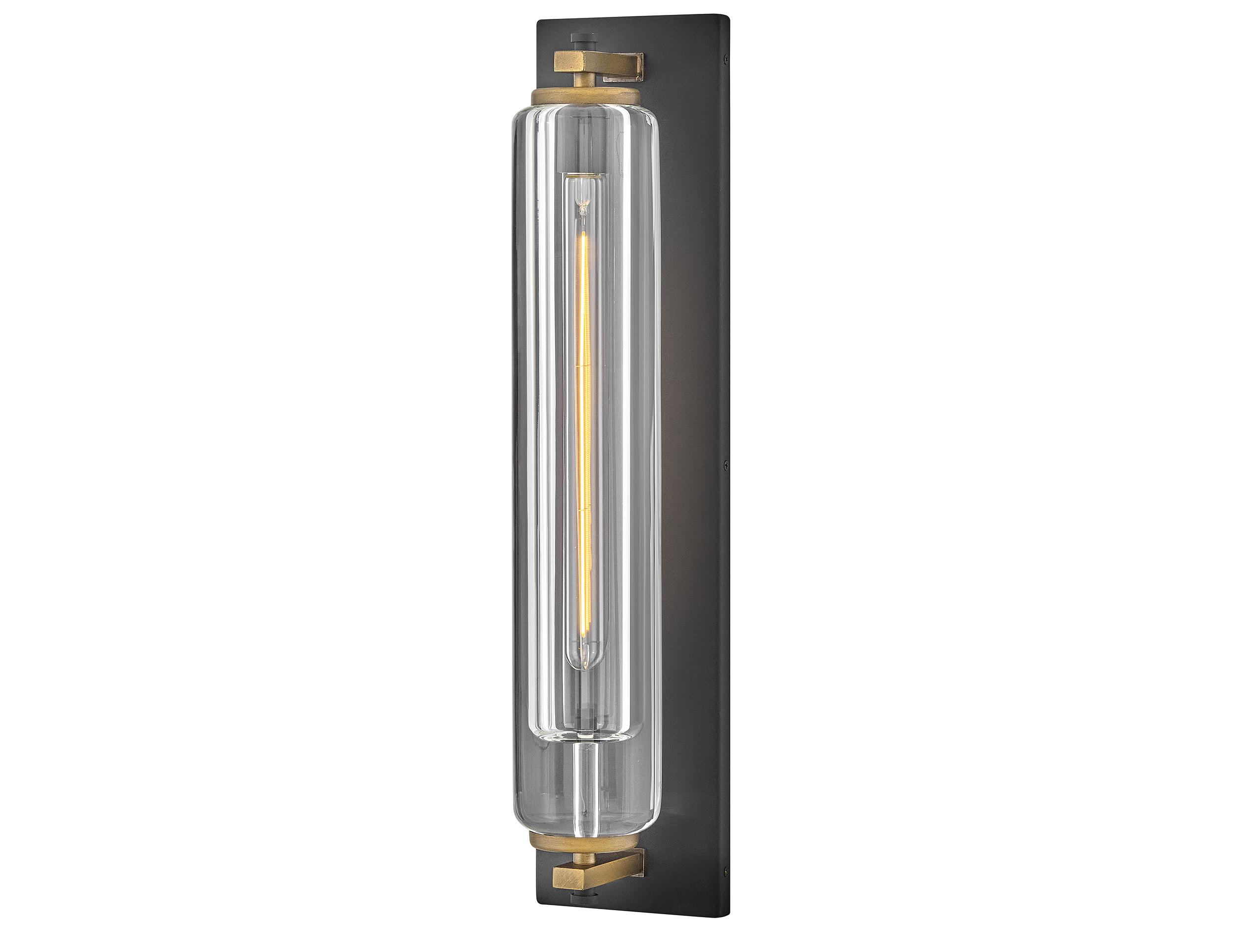 Hinkley Lourde 1-Light Black Heritage Brass Wall Sconce