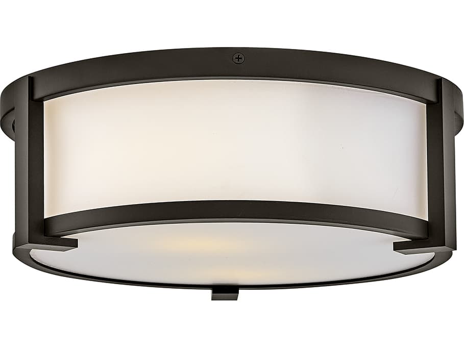 Hinkley Lowell 2-Light Oil Rubbed Bronze Round Flush Mount