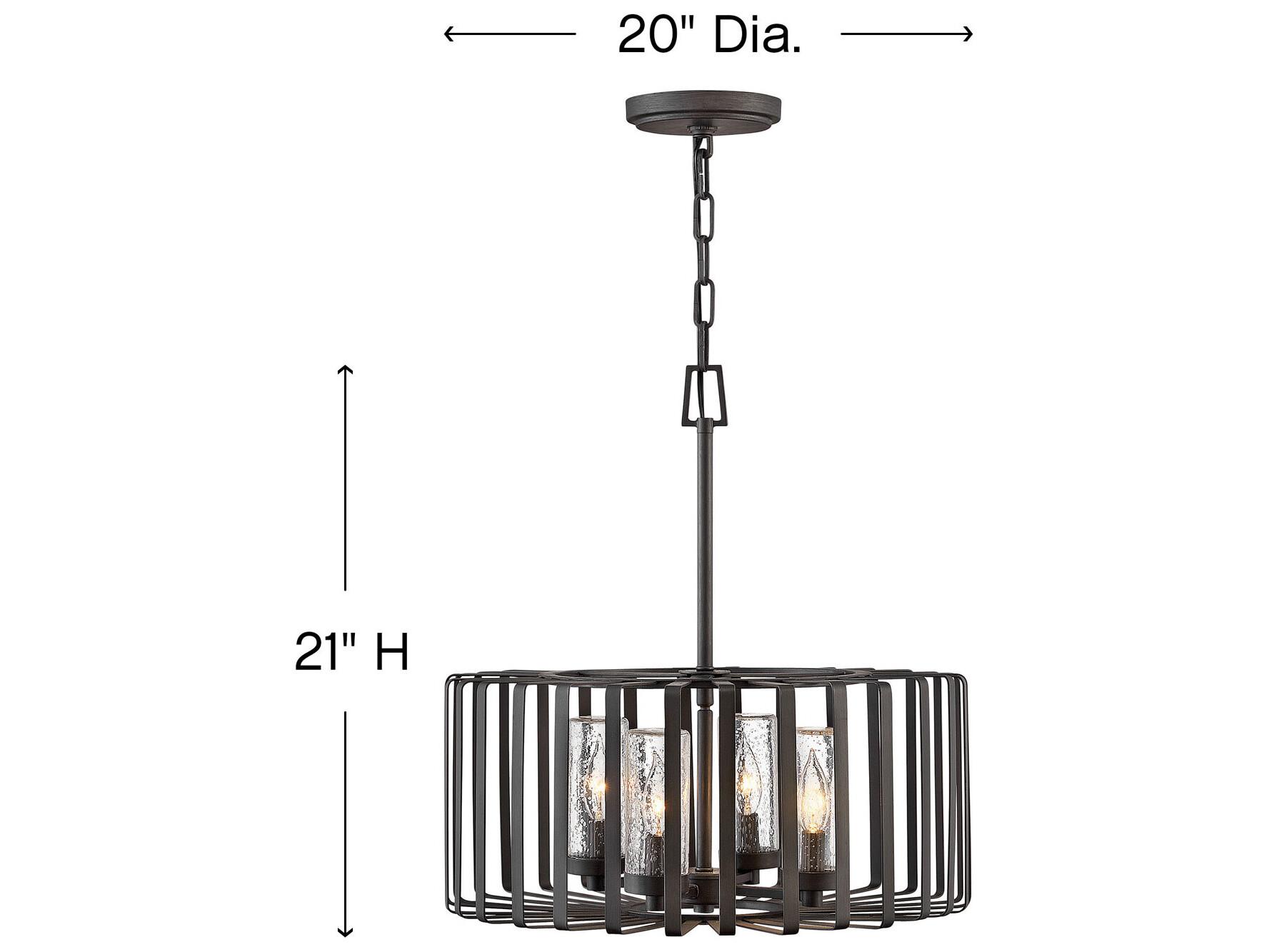 Hinkley Open Air 4 - Light Outdoor Hanging Light