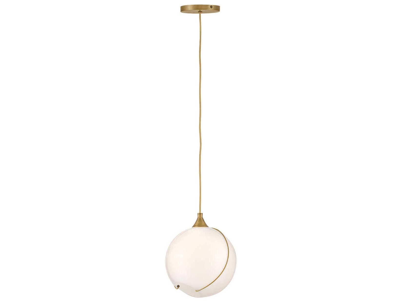 Hinkley Skye 1-Light Heritage Brass Globe Mini Pendant